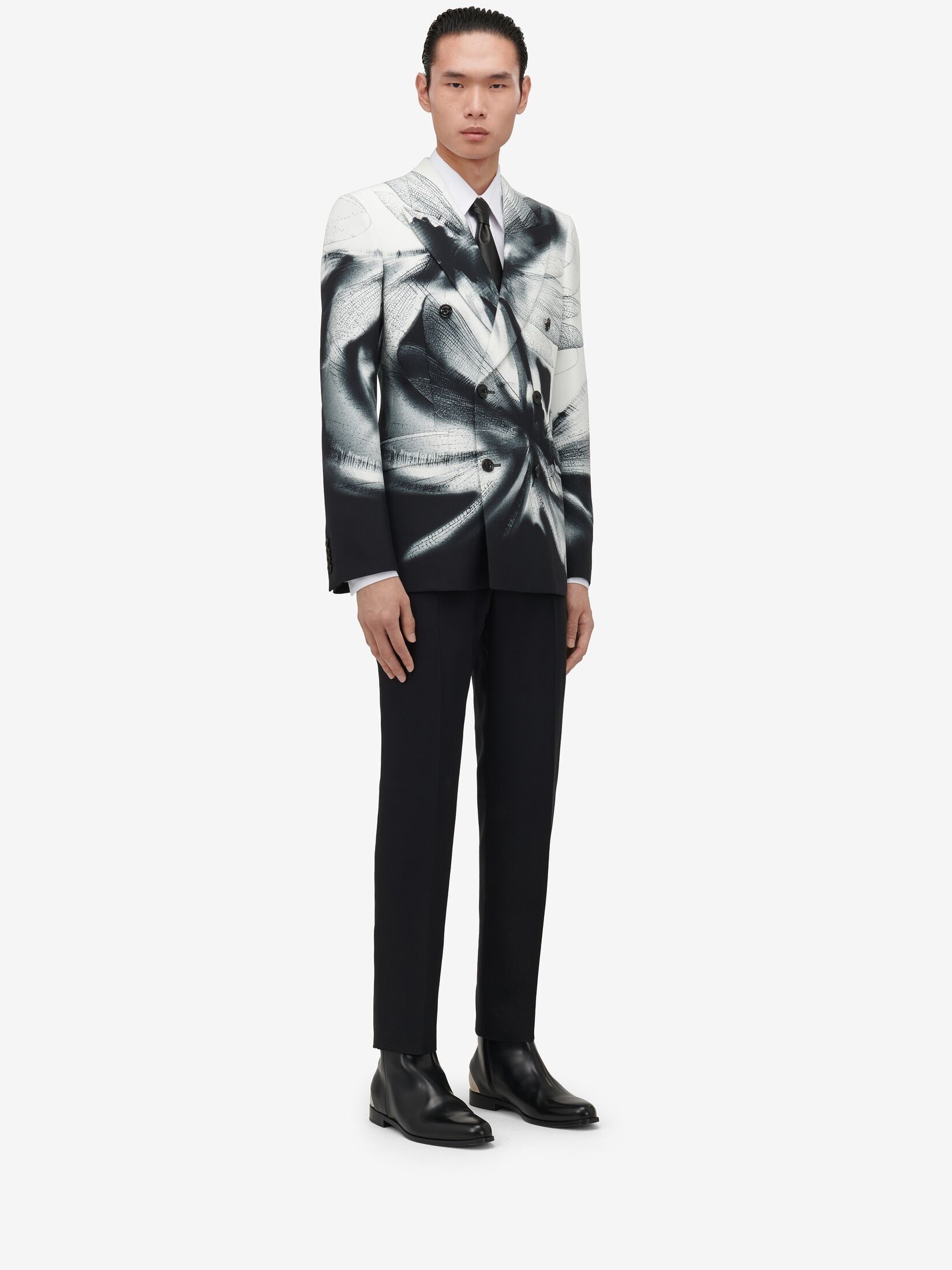 Alexander McQueen o1w1db10725 Tailored Cigarette Trousers in Black Size US 38 / EU 54 - 3 Thumbnail