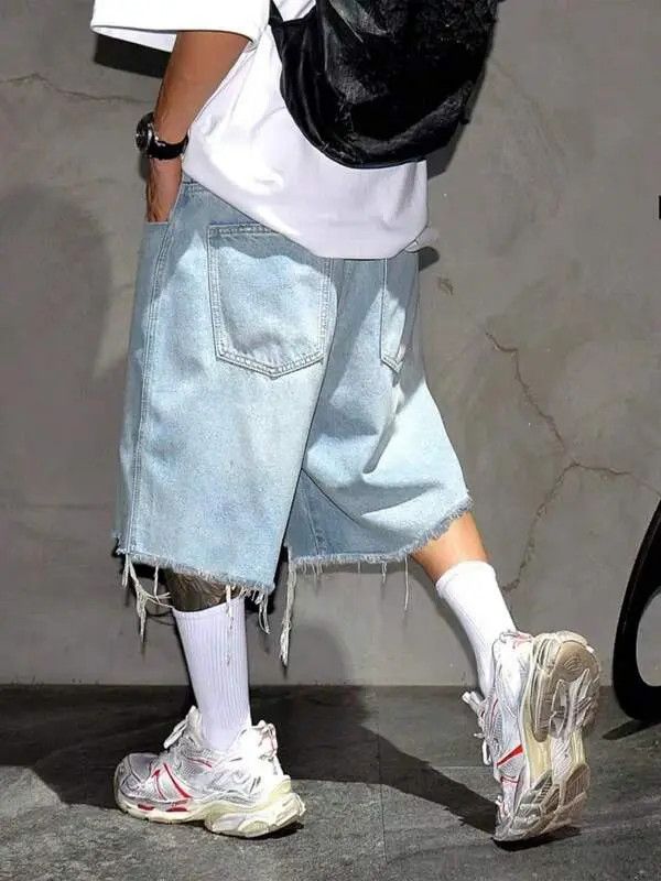 Jean Koyama x Rina Korean style ripped light jeans shorts jorts Size US 30 / EU 46 - 2 Thumbnail