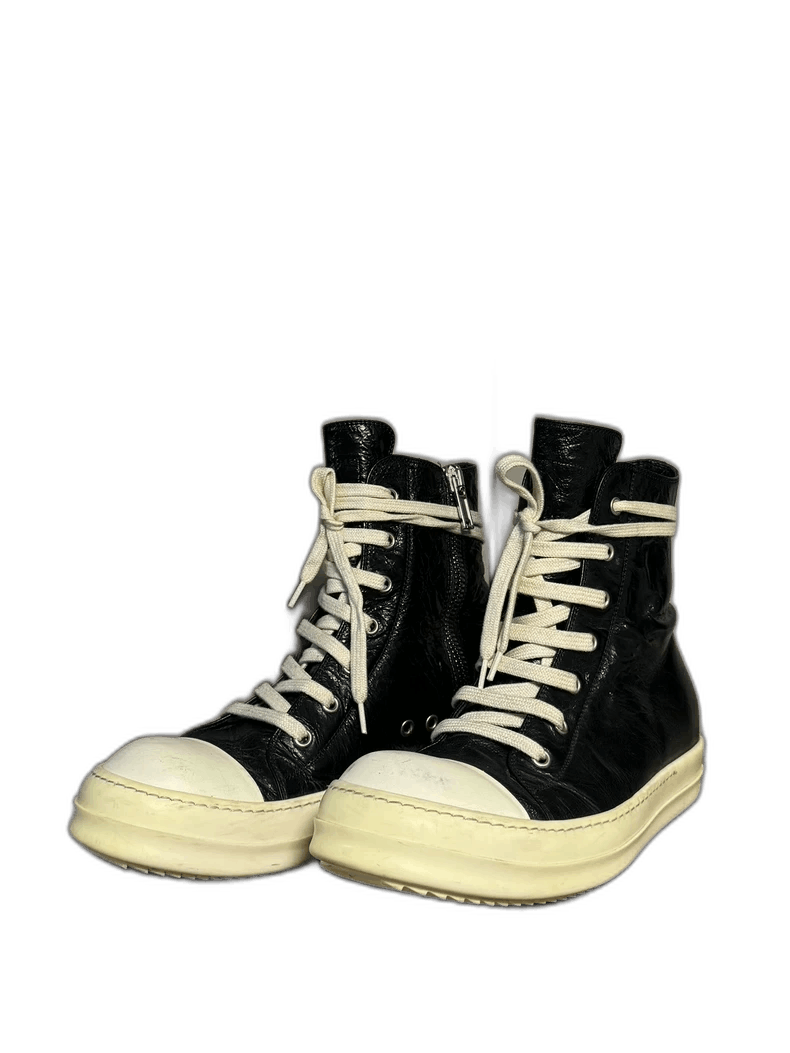 Rick Owens rick owens black high top sneakers-2508 Size US 9.5 / EU 42-43 - 1 Thumbnail