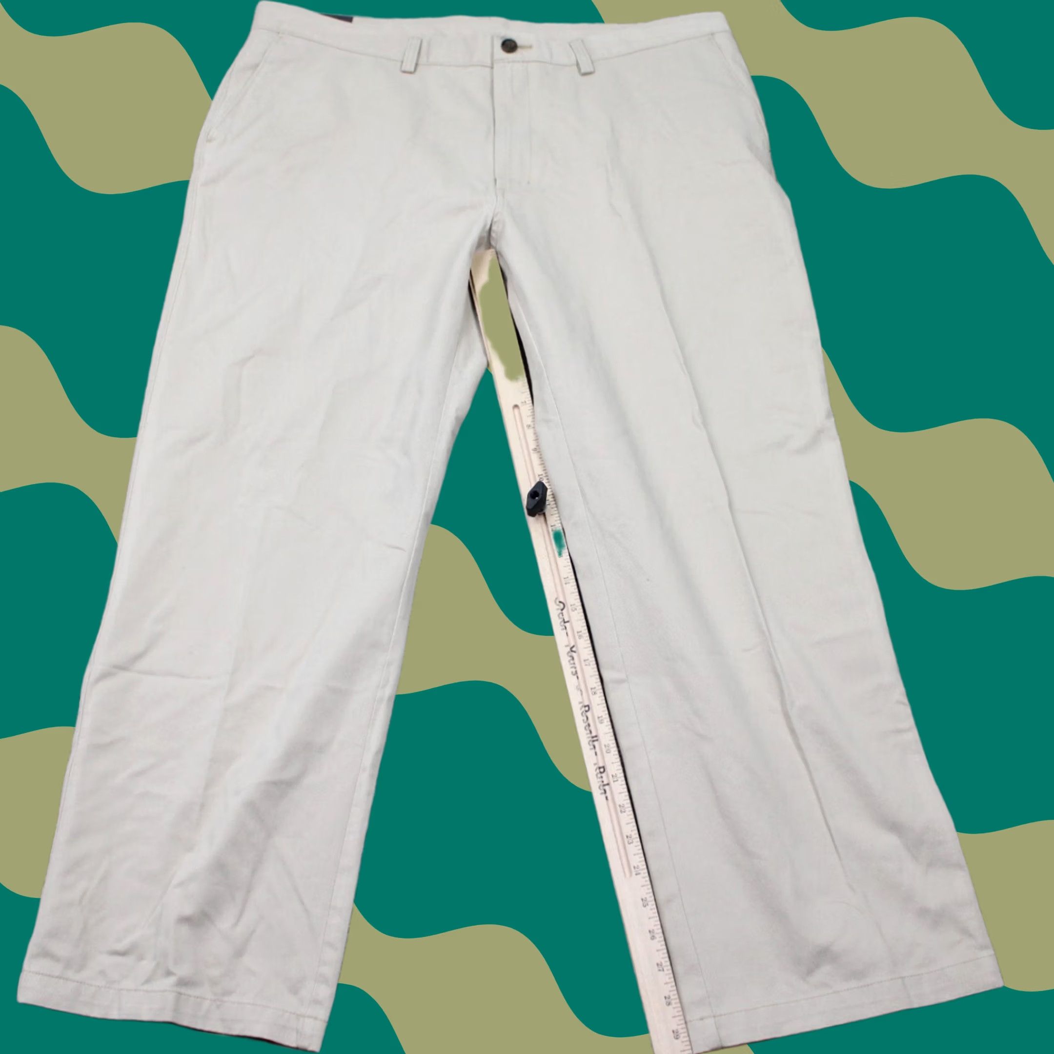 Haggar Haggar Pants Chino Mens 42x30 Beige Classic Fit NWT Work 2 Weekend Iron-Free Front Flat 30 Inseam Size US 42 / EU 58 - 1 Thumbnail