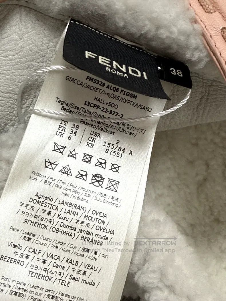 Fendi Fendi Fur-lined hoodie in beige with pink accents, featuri Size XS / US 0-2 / IT 36-38 - 6 Thumbnail