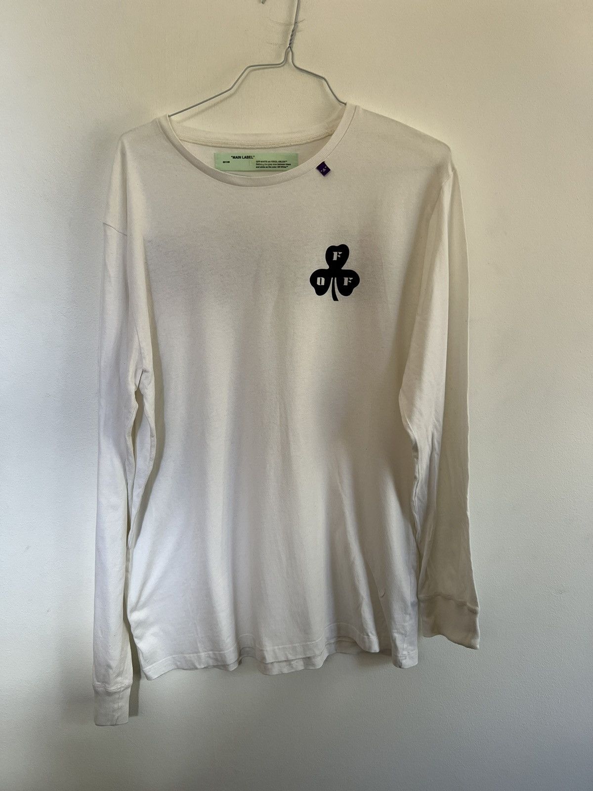 Off-White Off white Clover Long Sleeve TEE Size US L / EU 52-54 / 3 - 2 Thumbnail
