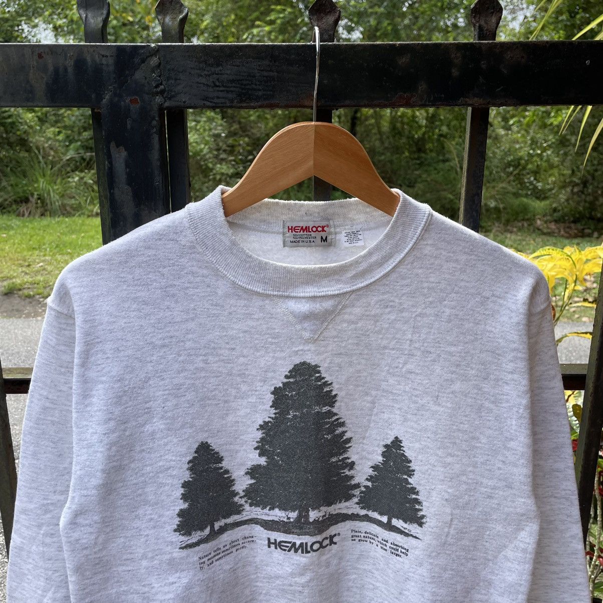 Vintage 🔥Vintage Hemlock USA Made Graphic Nature Sweatshirts Size US XS / EU 42 / 0 - 4 Thumbnail