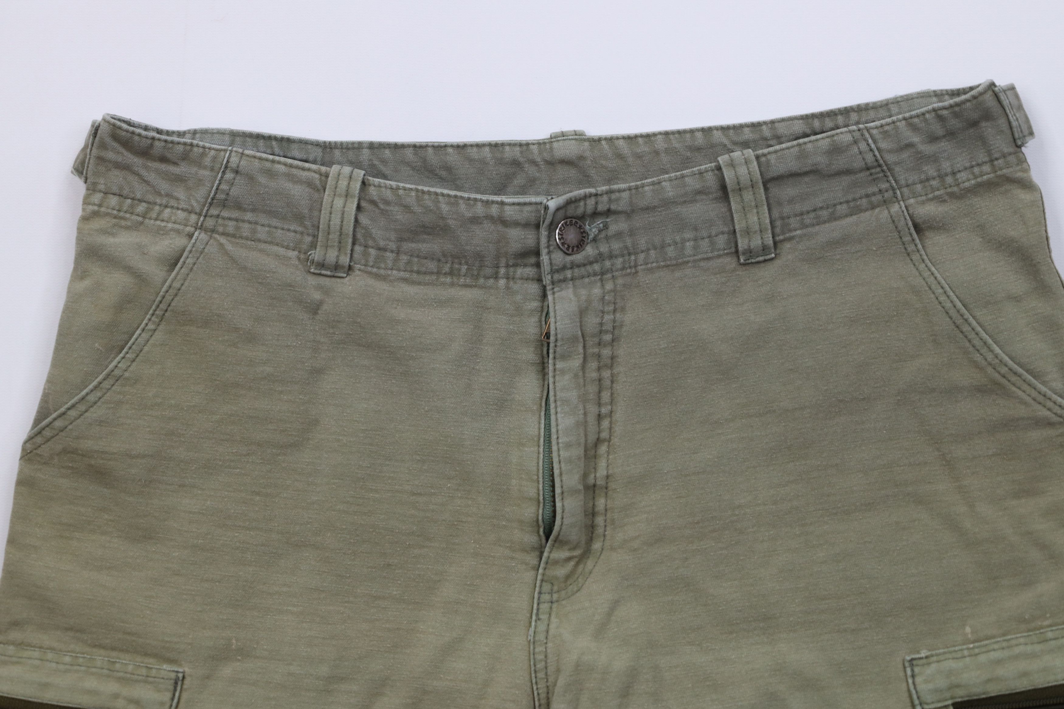 Vintage Vintage 90s Y2K Streetwear Cargo Shorts Skateboard Green Size US 32 / EU 48 - 2 Thumbnail