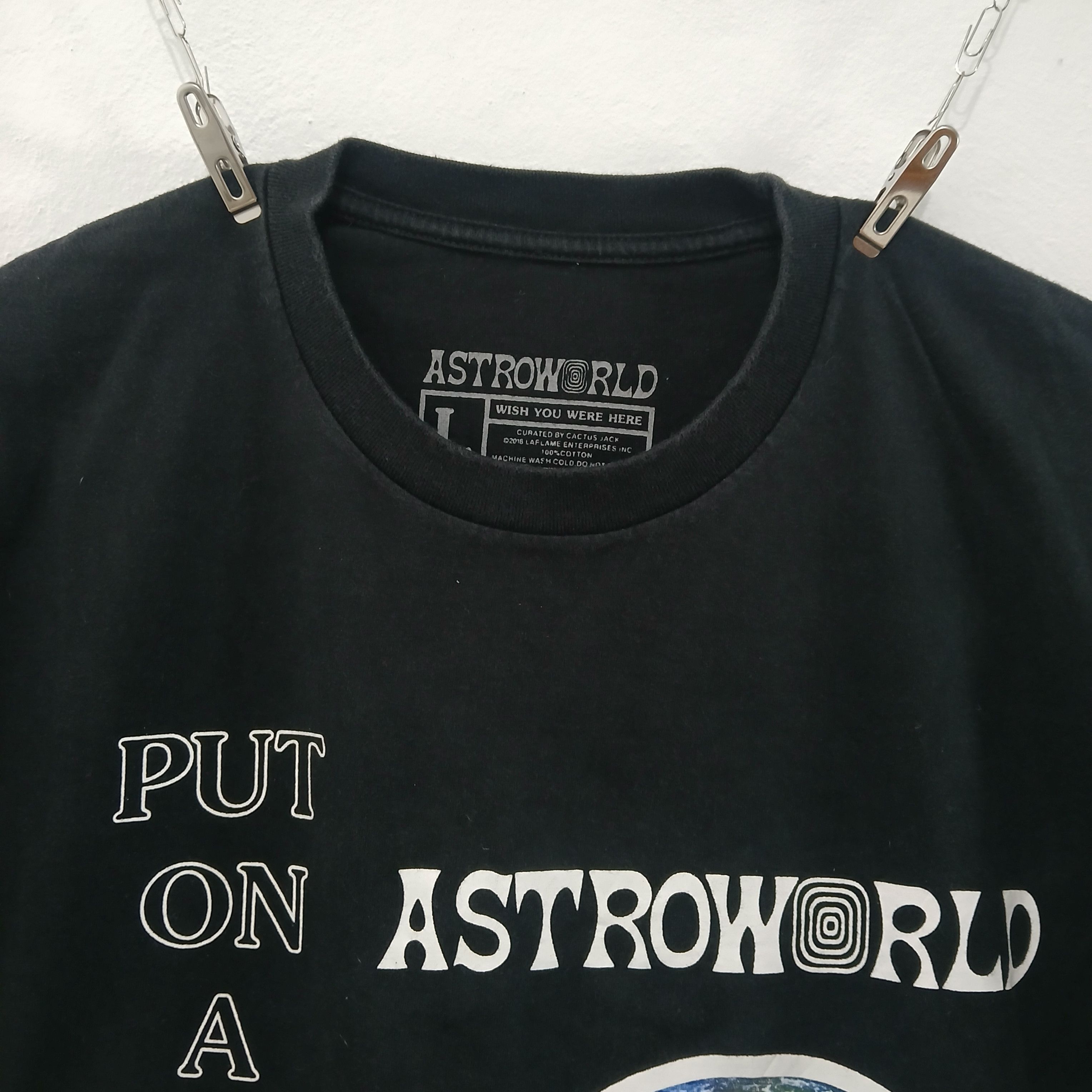 Travis Scott Travis Scott Astroworld Tee Size US L / EU 52-54 / 3 - 5 Thumbnail