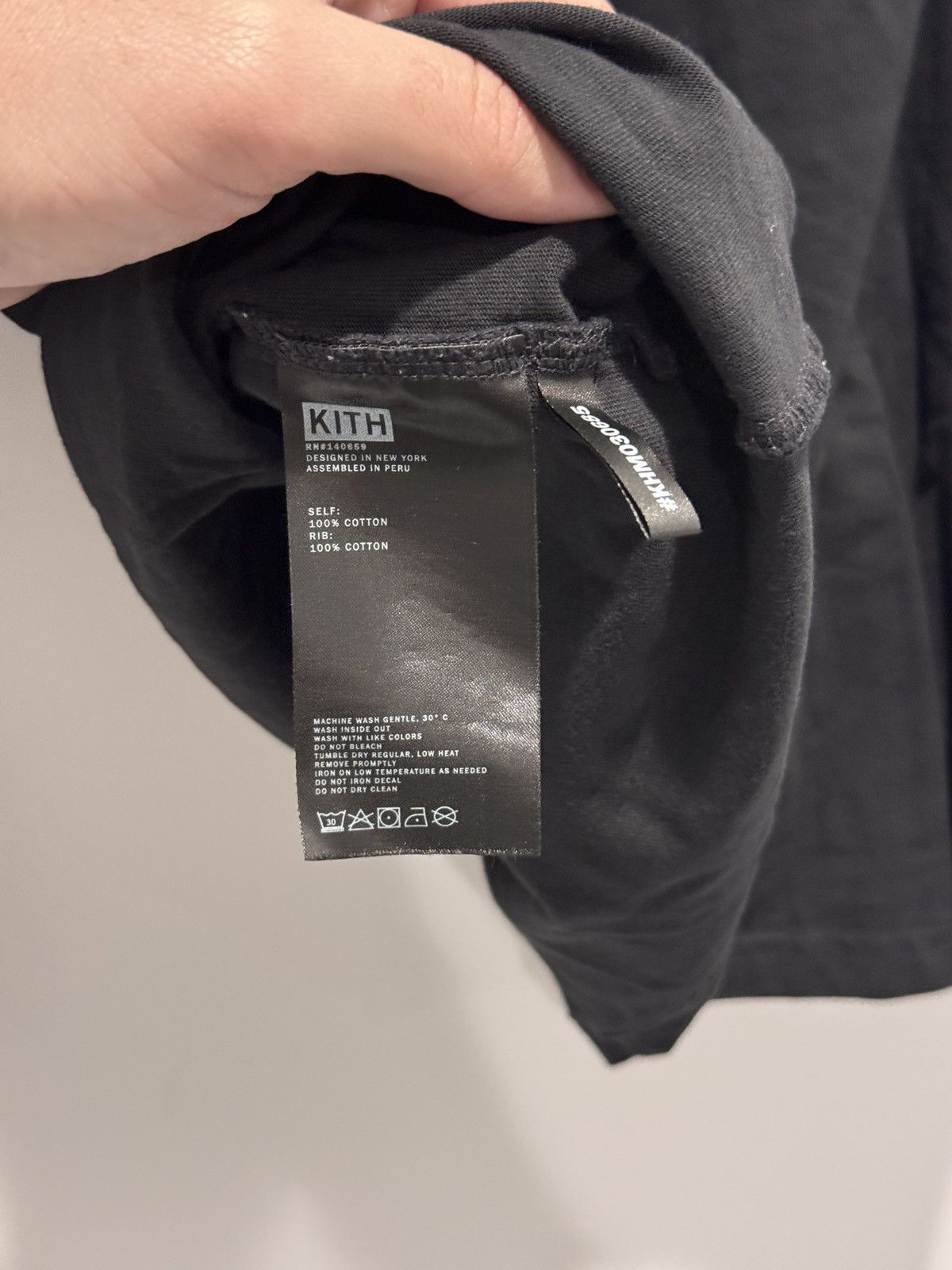 Kith Kith for Delphine Desane Classic Logo Black LS Tee Size M Size US M / EU 48-50 / 2 - 7 Thumbnail
