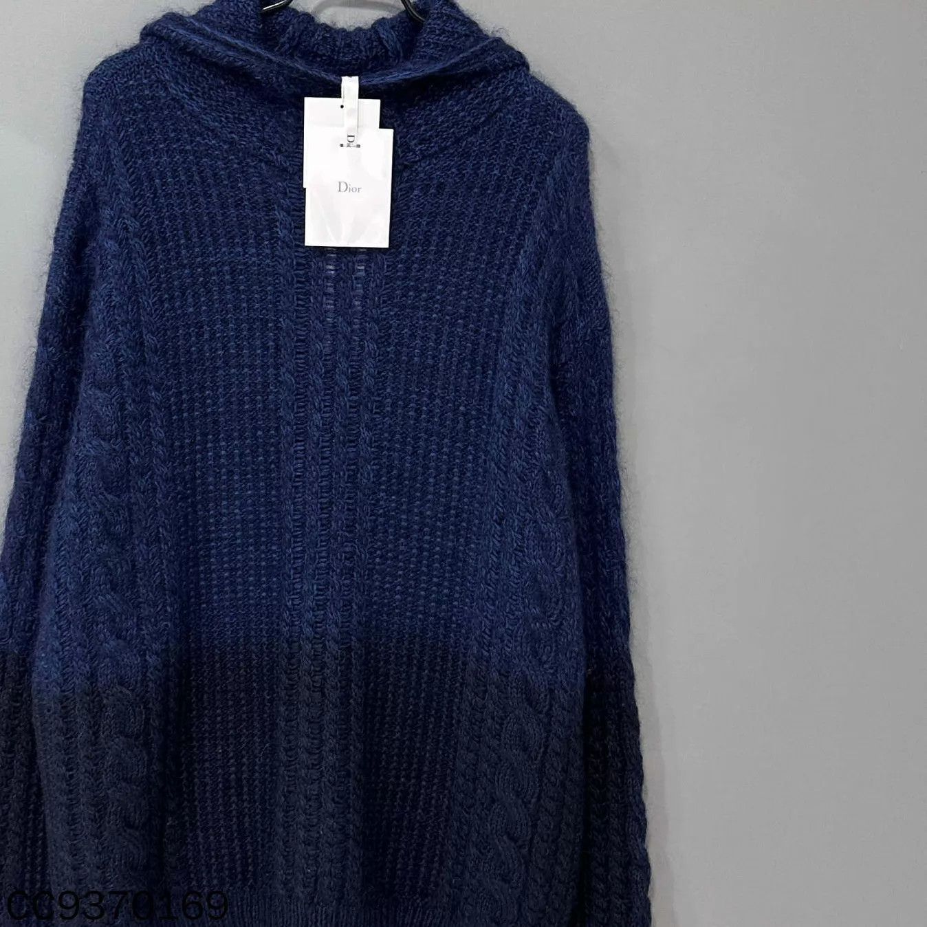 Dior Dior blue hooded wool sweater Size M / US 6-8 / IT 42-44 - 2 Thumbnail