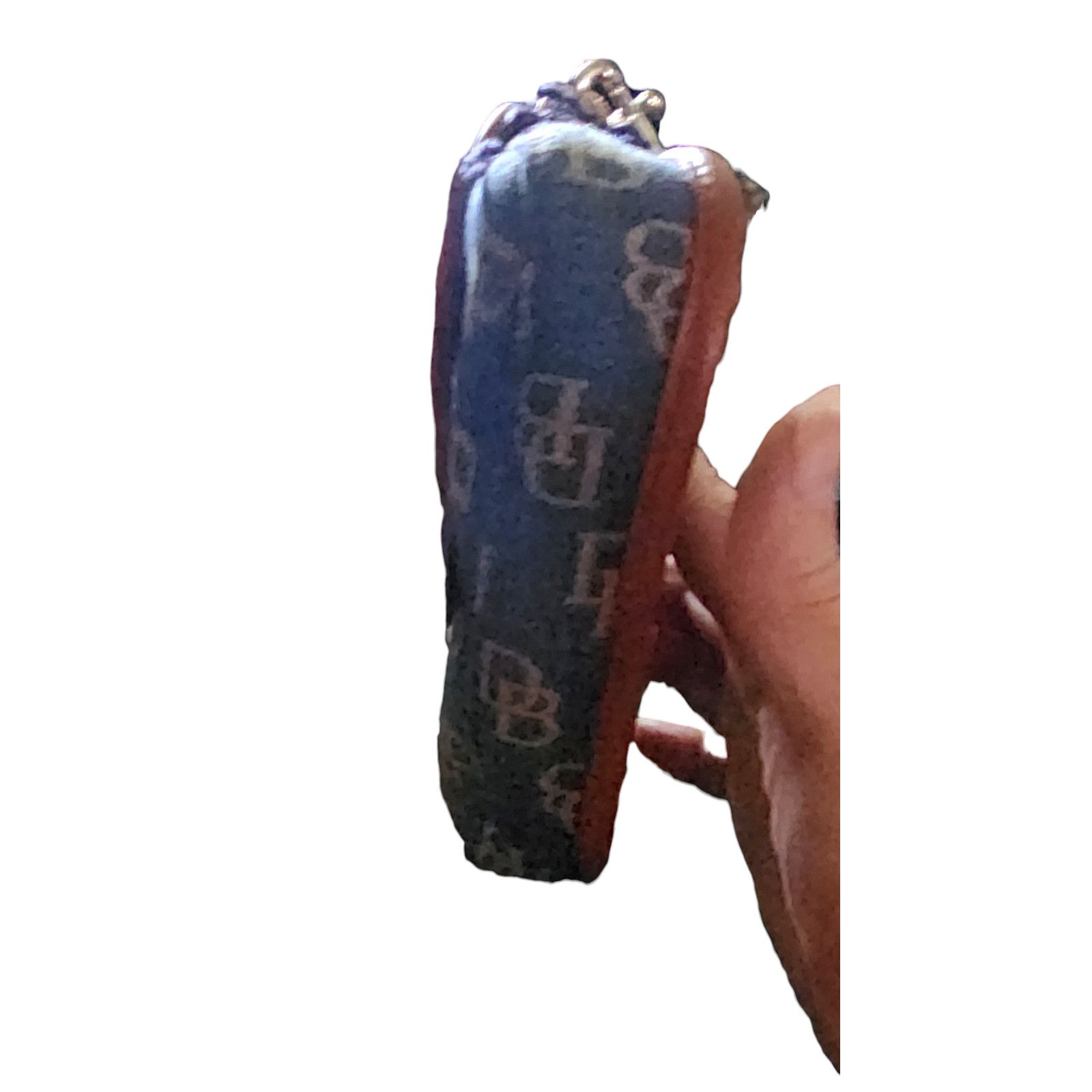 Dooney & Bourke Dooney & Bourke Blue Jean Brown Leather Trim Wristlet Size ONE SIZE - 9 Thumbnail