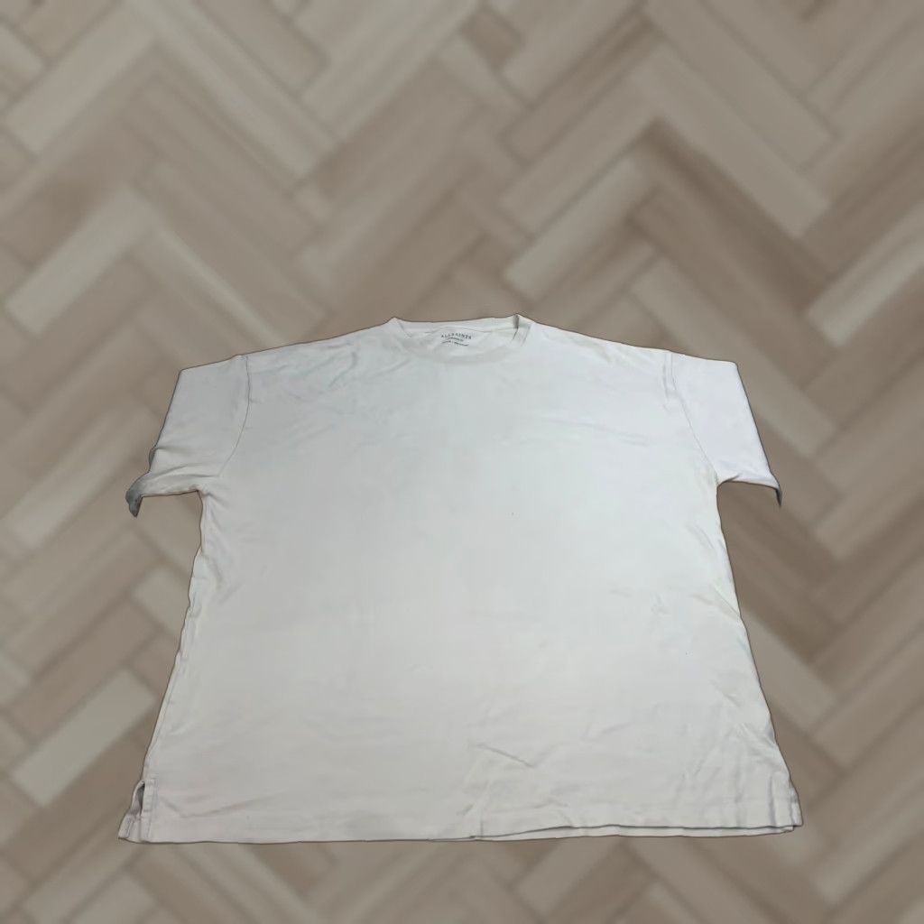 Allsaints AllSaints T-Shirt Mens M Beige Oversized Crew Neck Short Sleeve Vintage: No, Regular Fit, Cotton, 12136 Size US M / EU 48-50 / 2 - 1 Thumbnail