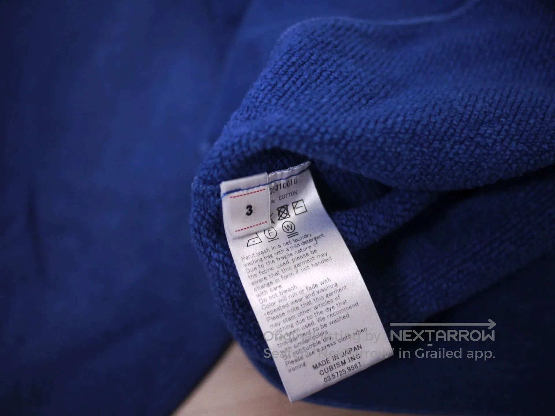 Visvim Blue Long Sleeve Sweatshirt Size L. Size US L / EU 52-54 / 3 - 6 Thumbnail