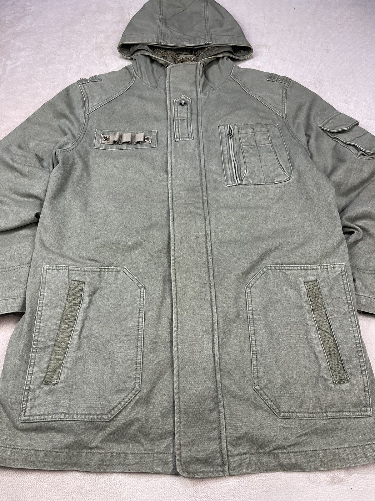 Vintage Vintage KAMA CLASSIC JEANS Military Style Parka Jacket Size US XL / EU 56 / 4 - 4 Thumbnail