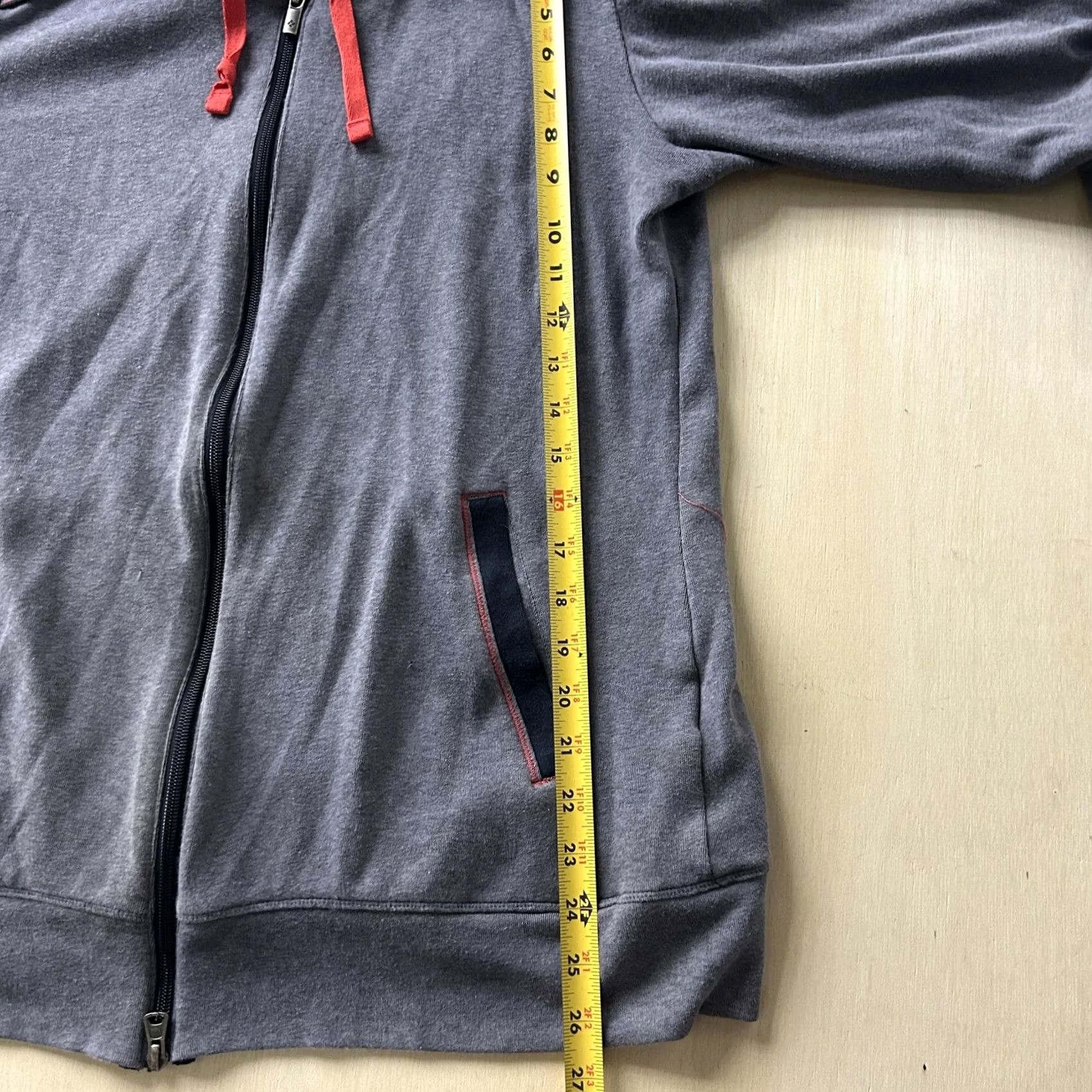 Vintage Columbia Hoodie Mens Large Gray Omni-Wick Full Zip Lightweight Sweatshirt Size US L / EU 52-54 / 3 - 6 Thumbnail