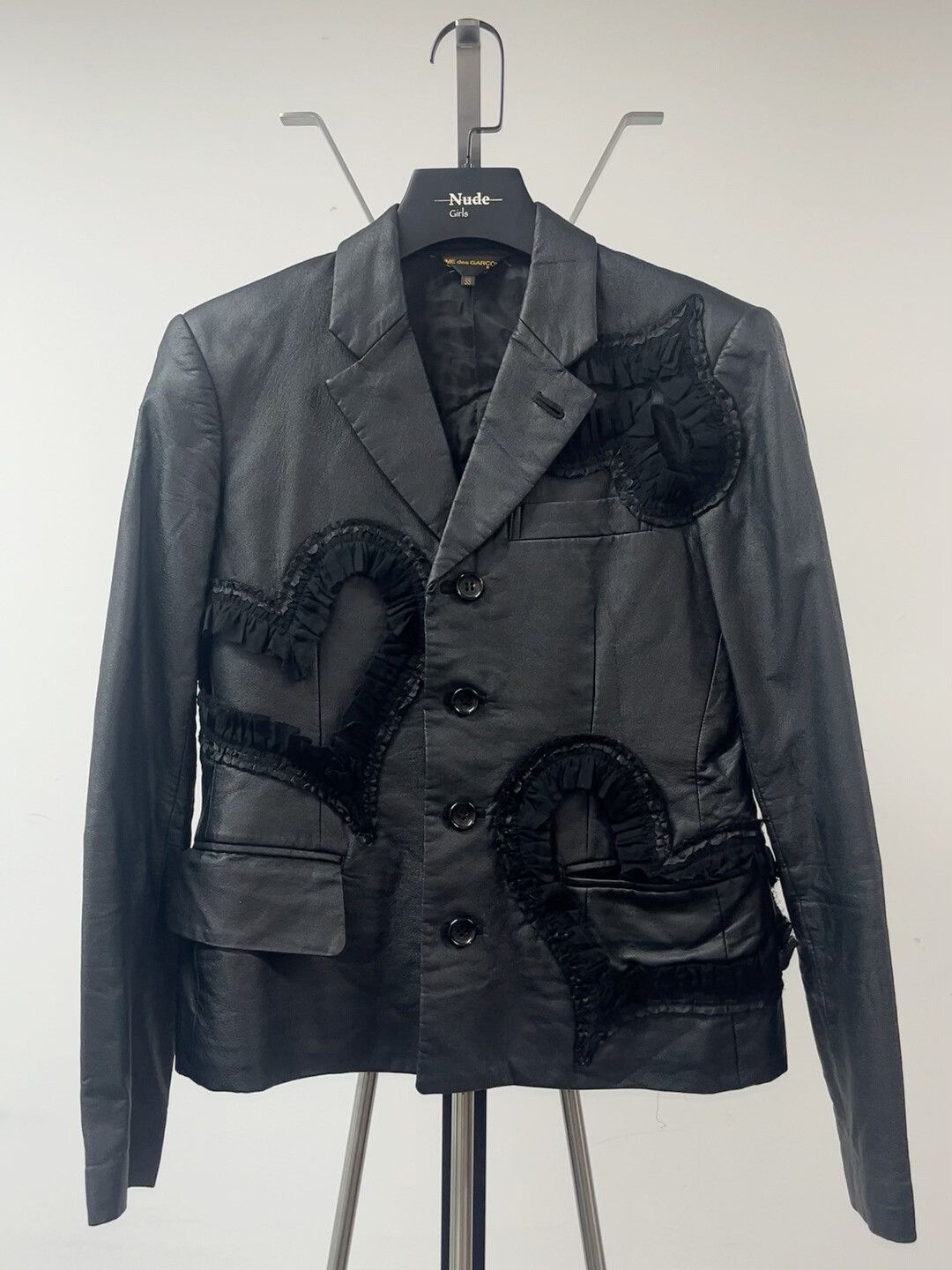Comme des Garcons PLAY comme des garçons heart leather jacket Size XS / US 0-2 / IT 36-38 - 1 Thumbnail