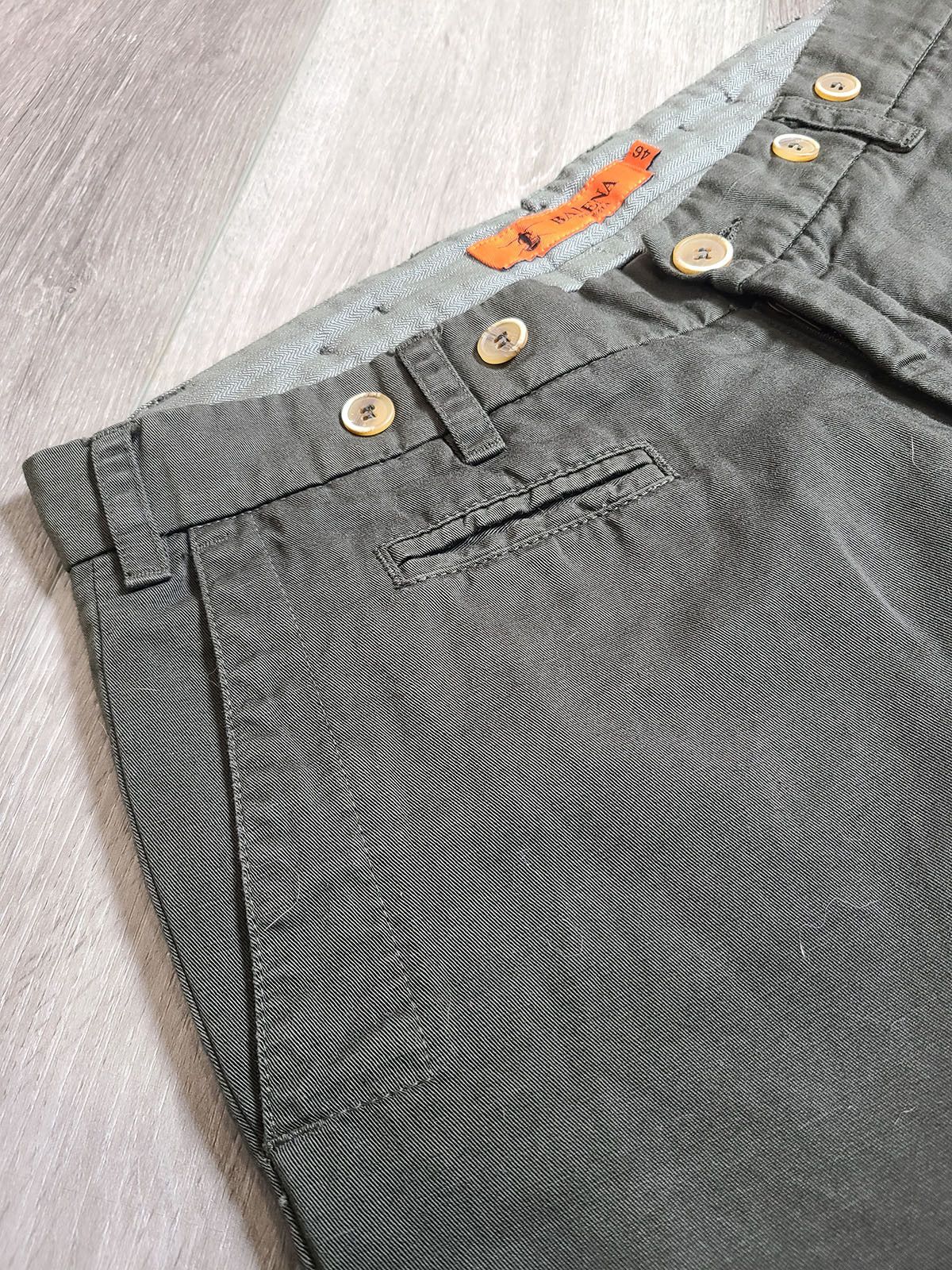 Barena Barena Venezia Cotton Trousers Dark Olive Green 46 Size US 30 / EU 46 - 6 Thumbnail
