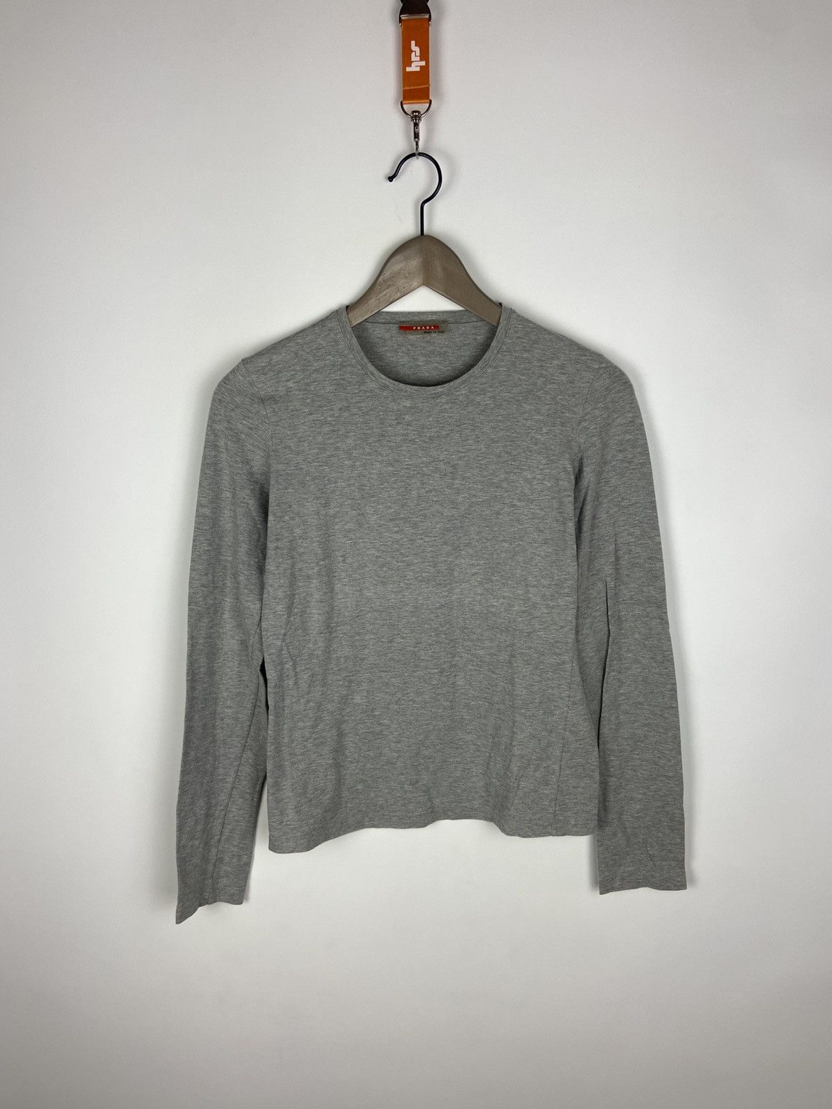 Prada Vintage PRADA Long Sleeve T-Shirt Blouse Red Tab Women's Size S / US 4 / IT 40 - 1 Thumbnail