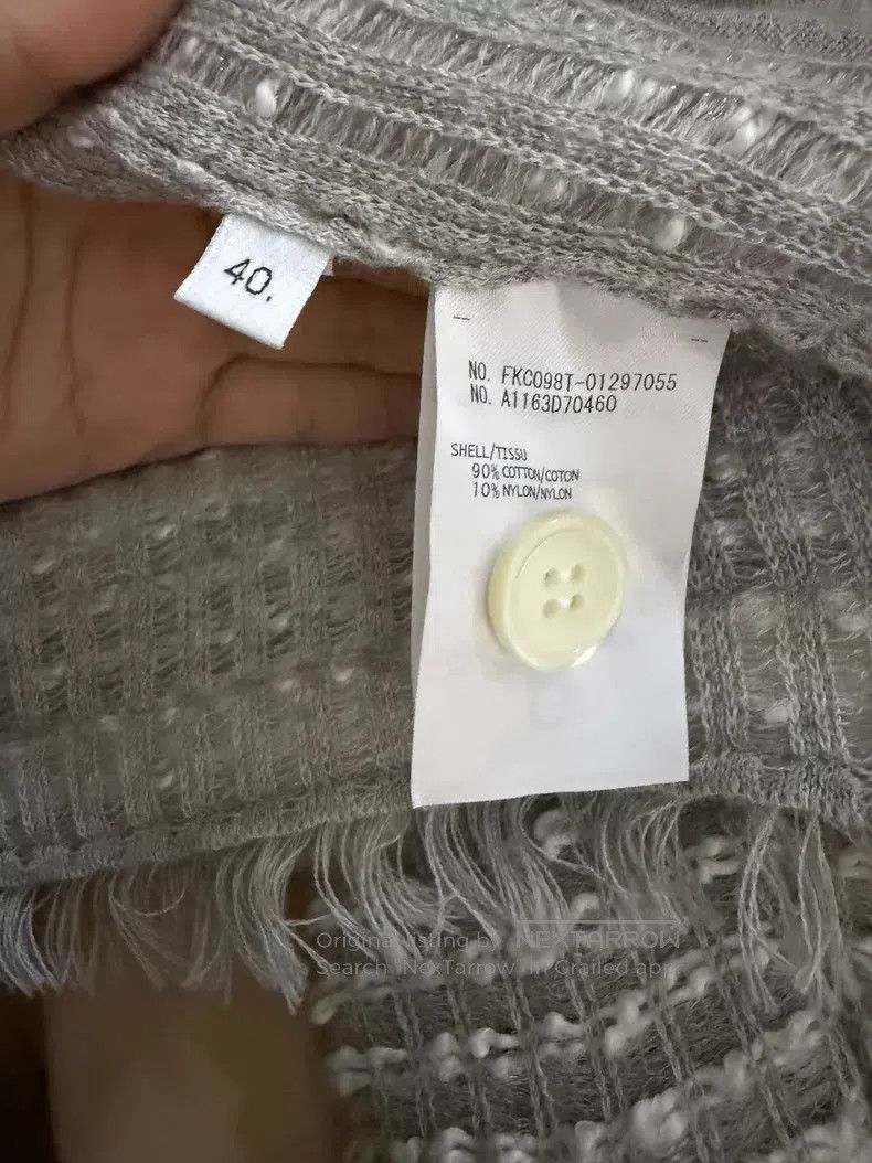 Thom Browne Thom Browne Grey Knit Cardigan Size S / US 4 / IT 40 - 4 Thumbnail