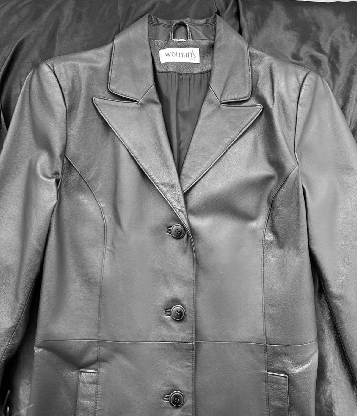 Vintage Iconic super long matrix leather coat Size S / US 4 / IT 40 - 8 Thumbnail