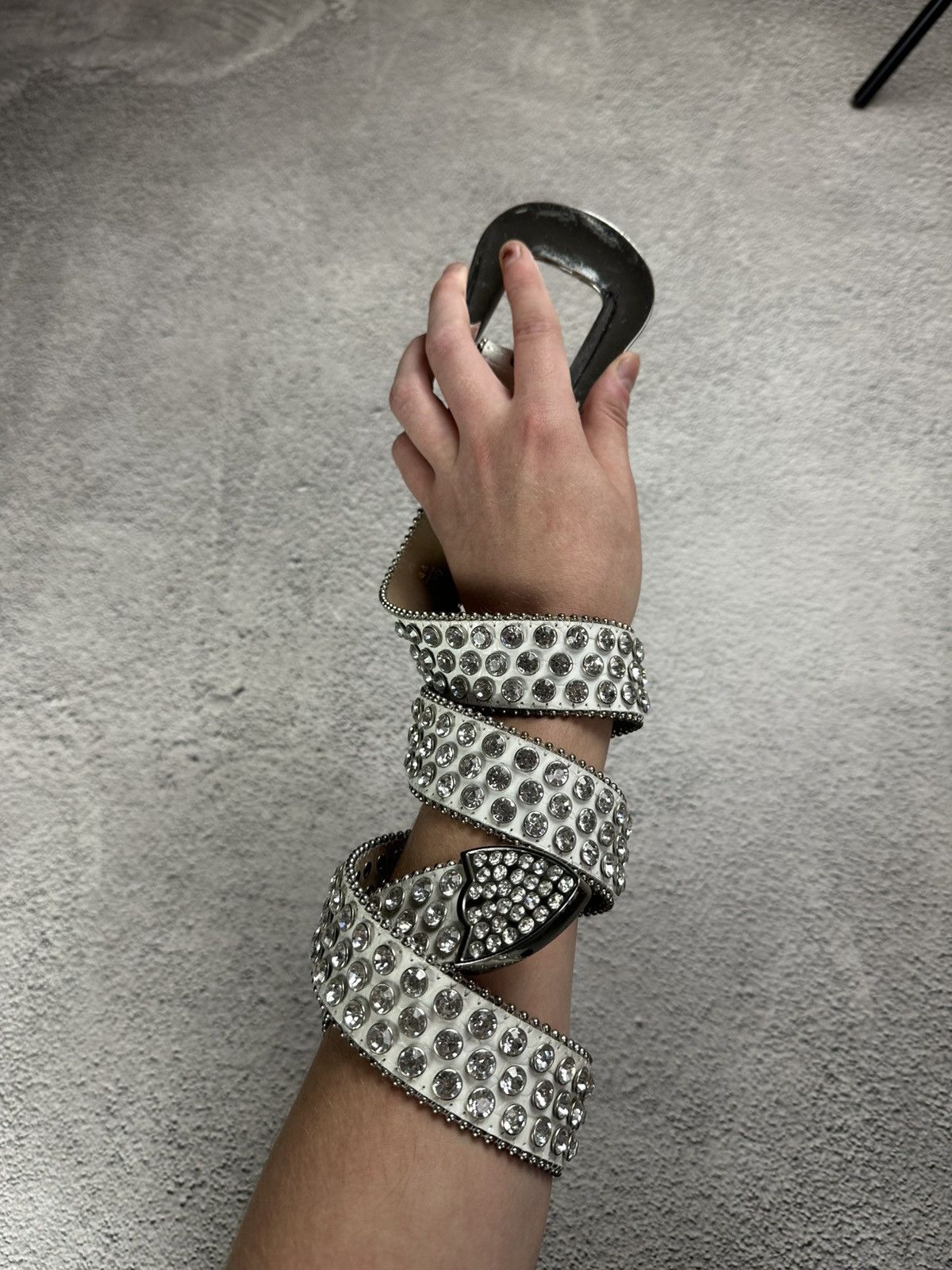 Hysteric Glamour Crazy Rhinestones Y2K Glamour Belt SK8 B.B Simons Style Size ONE SIZE - 2 Thumbnail