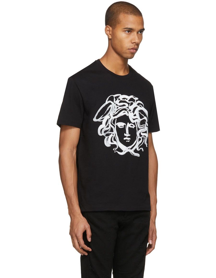 Versace ❗️NEW 🇮🇹 Versace Medusa Art T-Shirt Made in Italy Rare Y2K Size US L / EU 52-54 / 3 - 2 Thumbnail