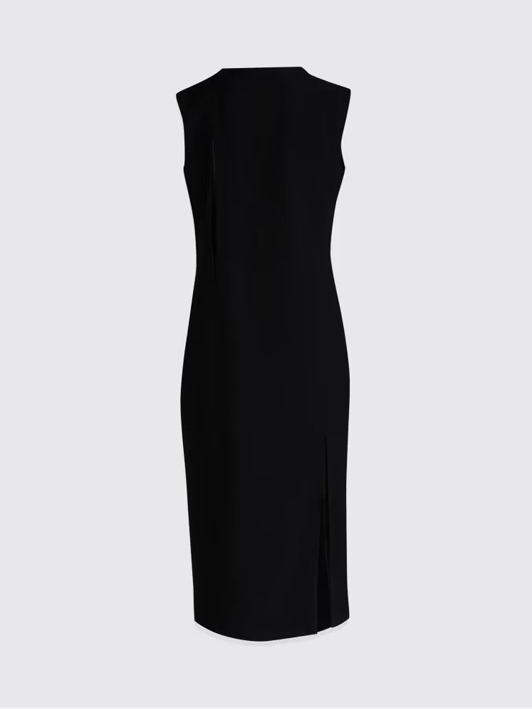 Versace o1y0226 Midi Dress in Black Size XS / US 0-2 / IT 36-38 - 2 Thumbnail