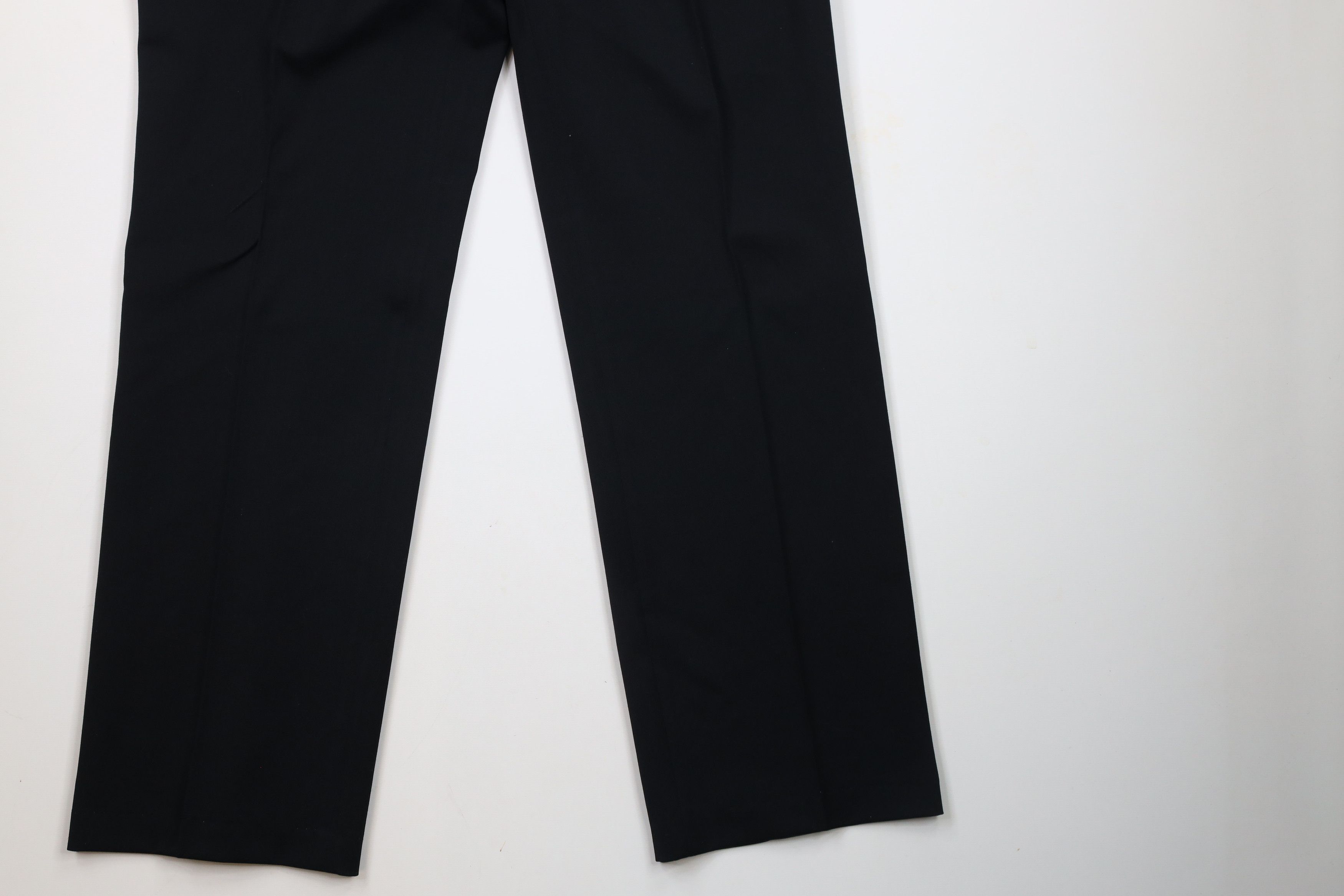 Vintage Vintage 90s Streetwear Wool Chino Pants Trousers Black Size US 36 / EU 52 - 4 Thumbnail