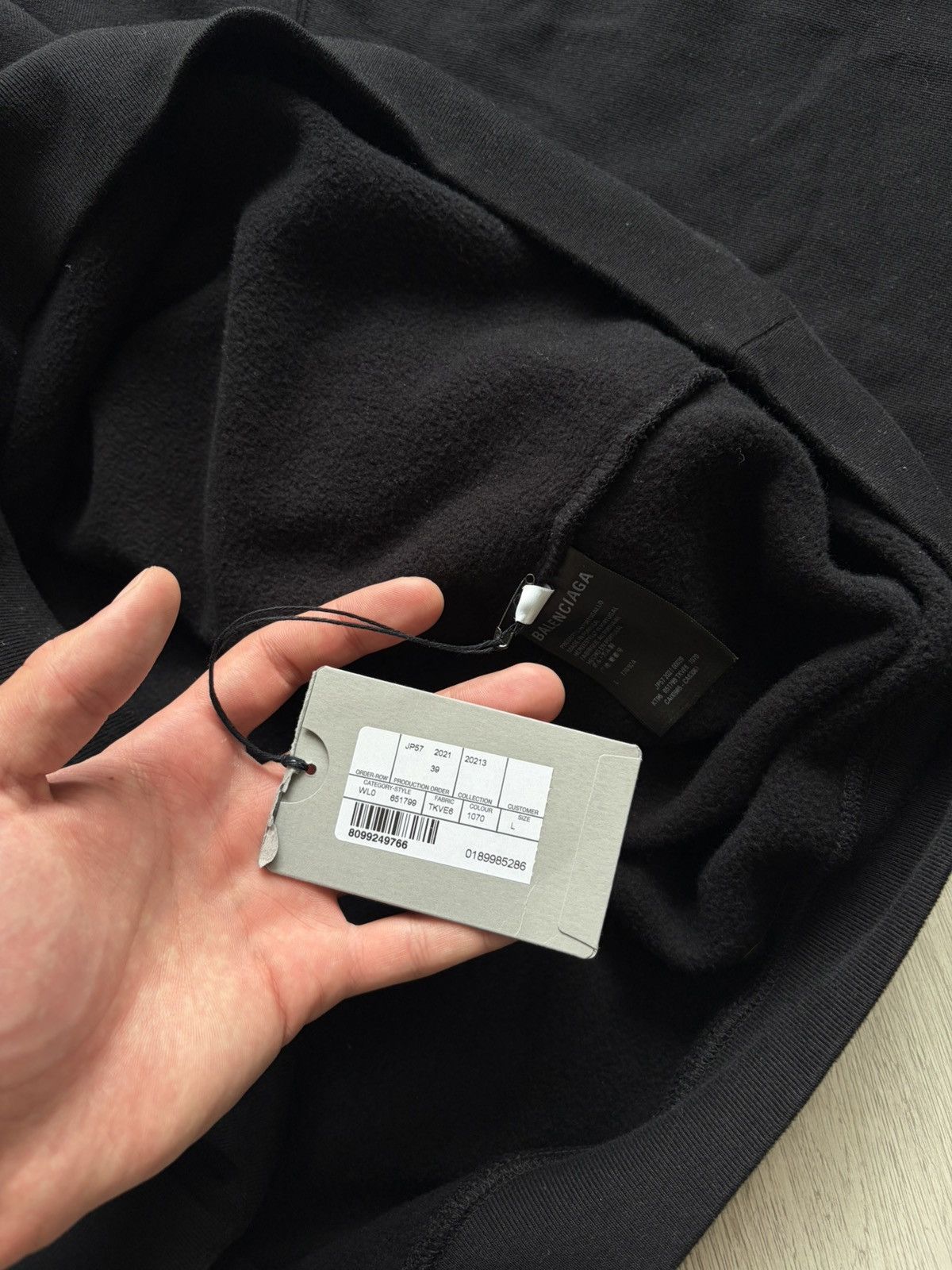 Balenciaga Oversize Balenciaga Barcode Hoodie Size US L / EU 52-54 / 3 - 8 Thumbnail