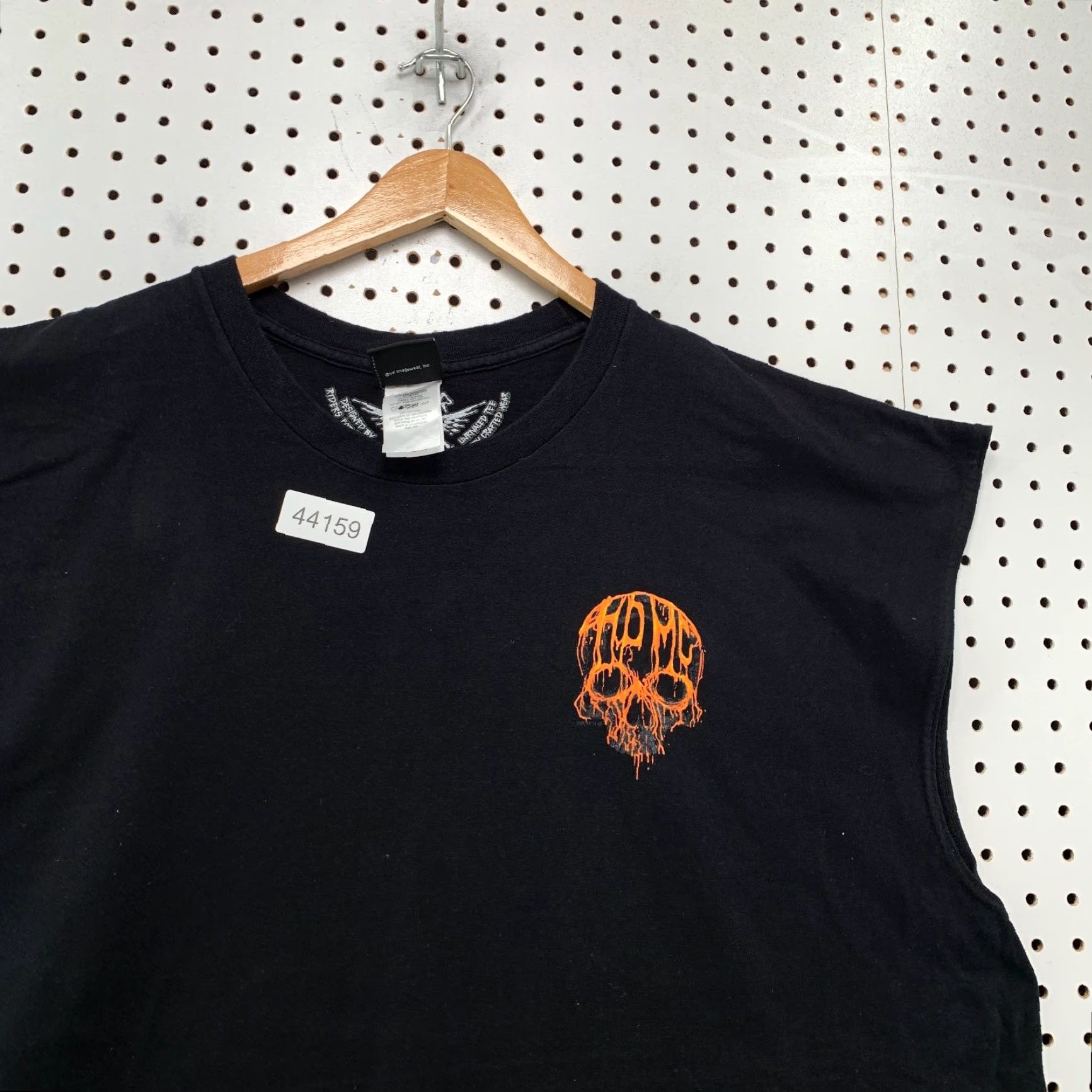 Harley Davidson Harley-Davidson Sleeveless Shirt Mens 4XL Black Skull Flame Motorcycle Tee Size US XXL / EU 58 / 5 - 6 Thumbnail