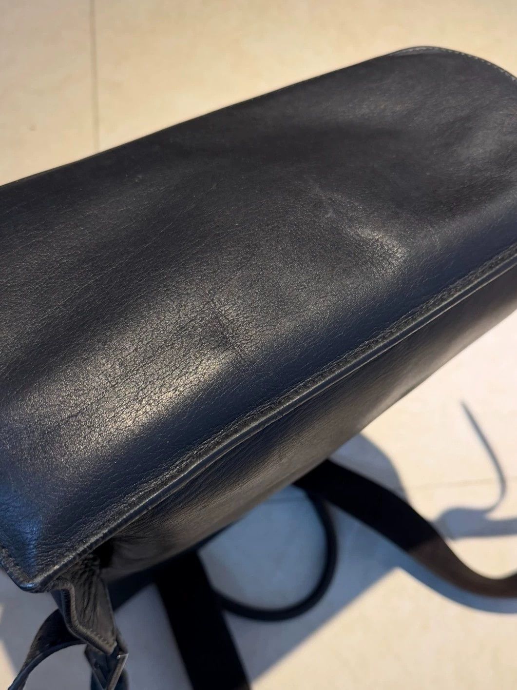 Balenciaga Balenciaga Silver Buckle Minimalist Backpack Black Size ONE SIZE - 6 Thumbnail
