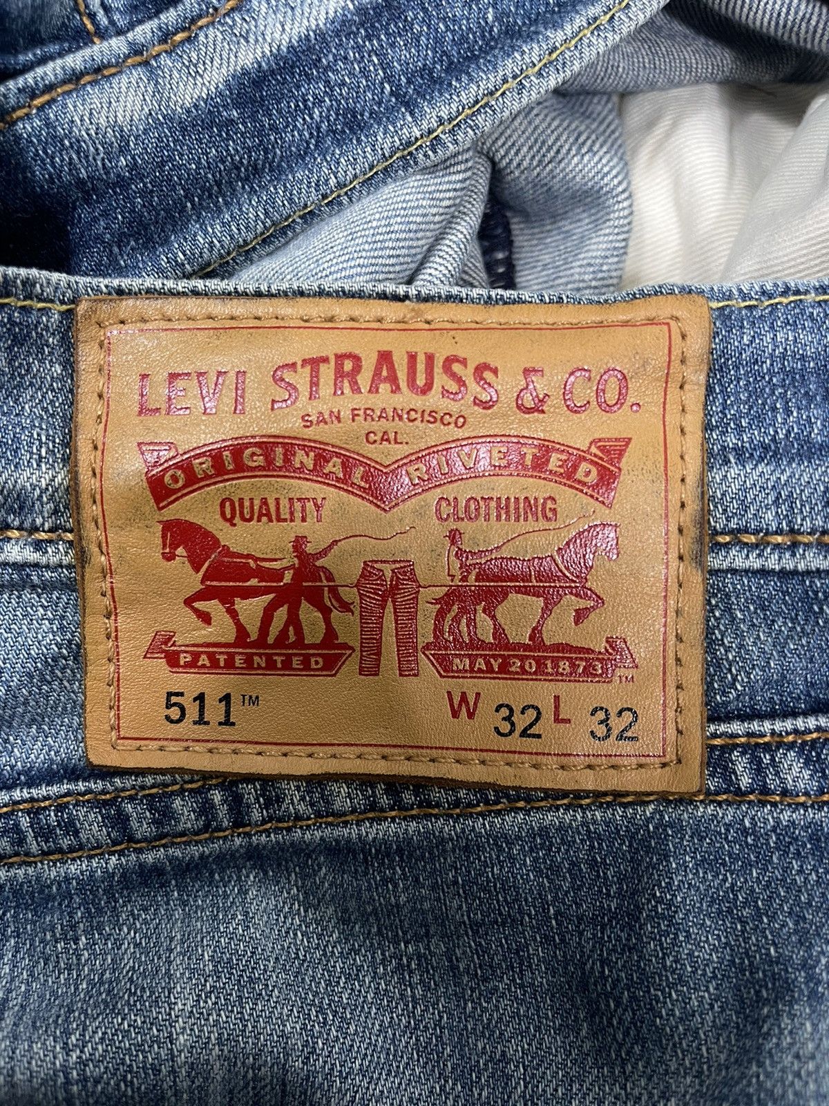 Levi's Levis 511 Light Blue Flare Denim Jeans Size US 36 / EU 52 - 15 Thumbnail