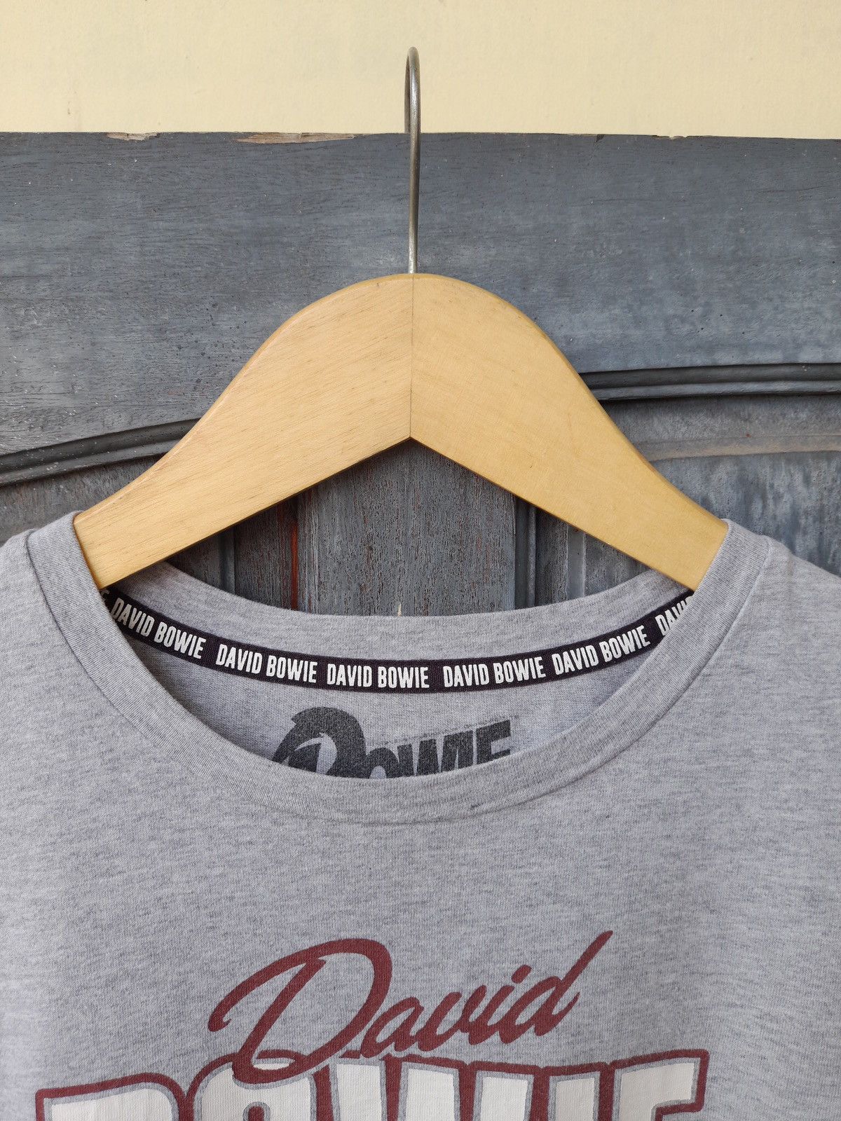 Band Tees David Bowie Graphic Tee by JEANASIS - Gray Vintage Style Size ONE SIZE - 2 Thumbnail