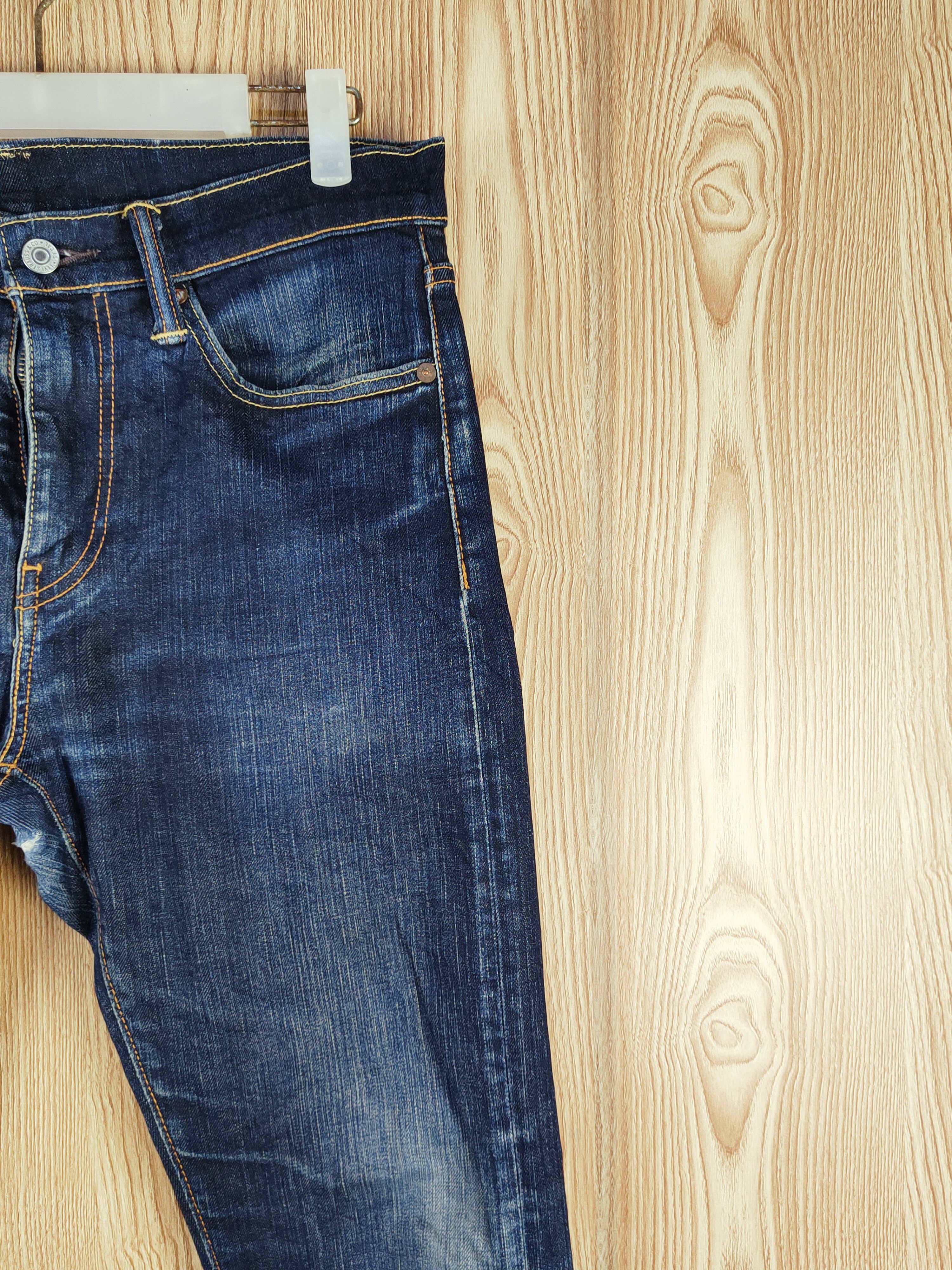 Levi's 510 Levi's Dark Blue Distressed Ripped Skinny Jeans #S2711 Size US 31 - 5 Thumbnail
