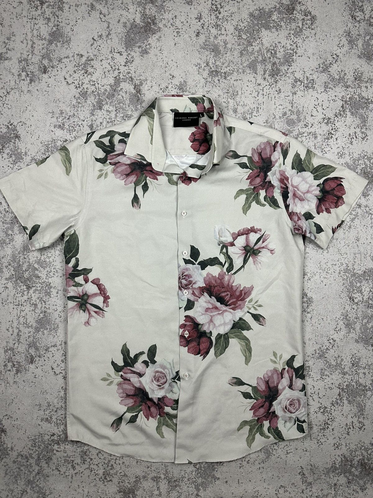 Vintage Criminal Damage London Floral Button-Up Shirt Size US M / EU 48-50 / 2 - 1 Thumbnail