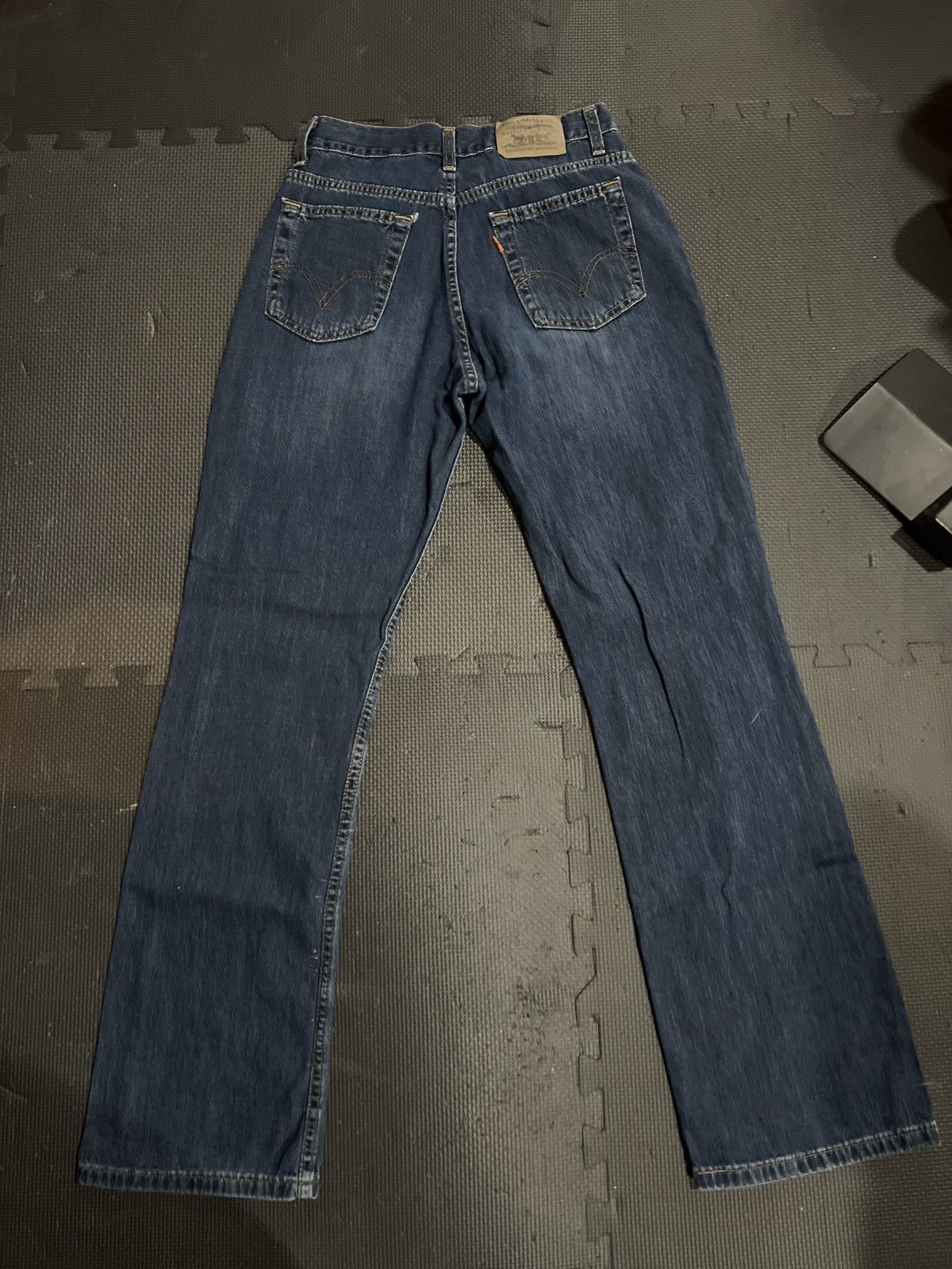 Levi's Vintage Orange Tab Levis Jeans Bootcut Blue Denim 90s Size US 27 - 5 Thumbnail