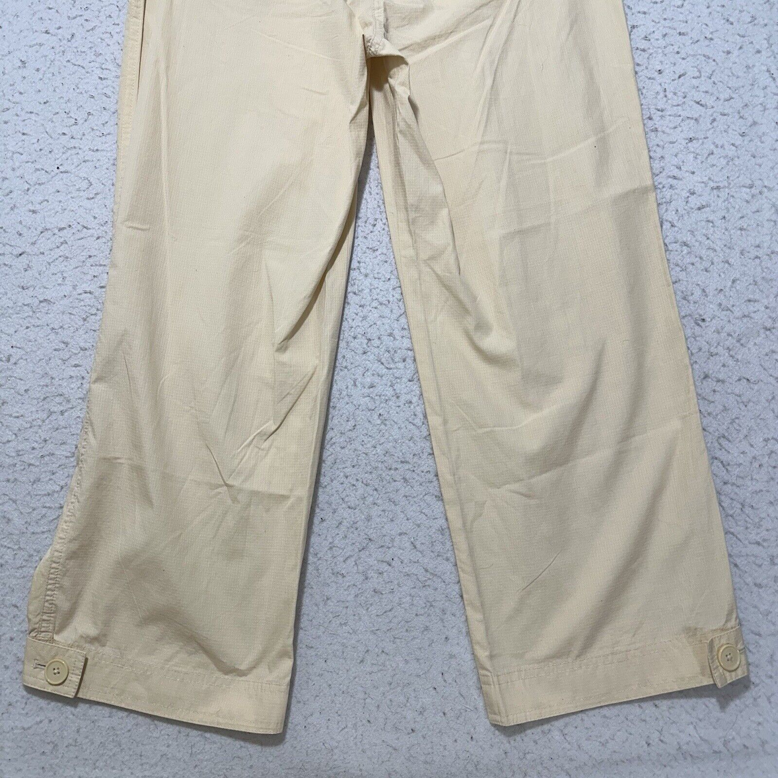 Ann Taylor LOFT Women's 6 (30x25) Capri Flat Front Pants Cream Size 28" / US 6 / IT 42 - 8 Thumbnail
