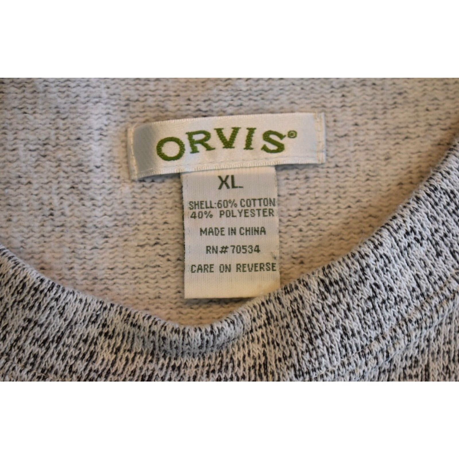 Orvis Orvis Long Sleeve Round Neck Sweatshirt Womens XL Gray Cotton Blend Pullover Casual Size XL Womens Sweatshirt Size XL / US 12-14 / IT 48-50 - 5 Thumbnail