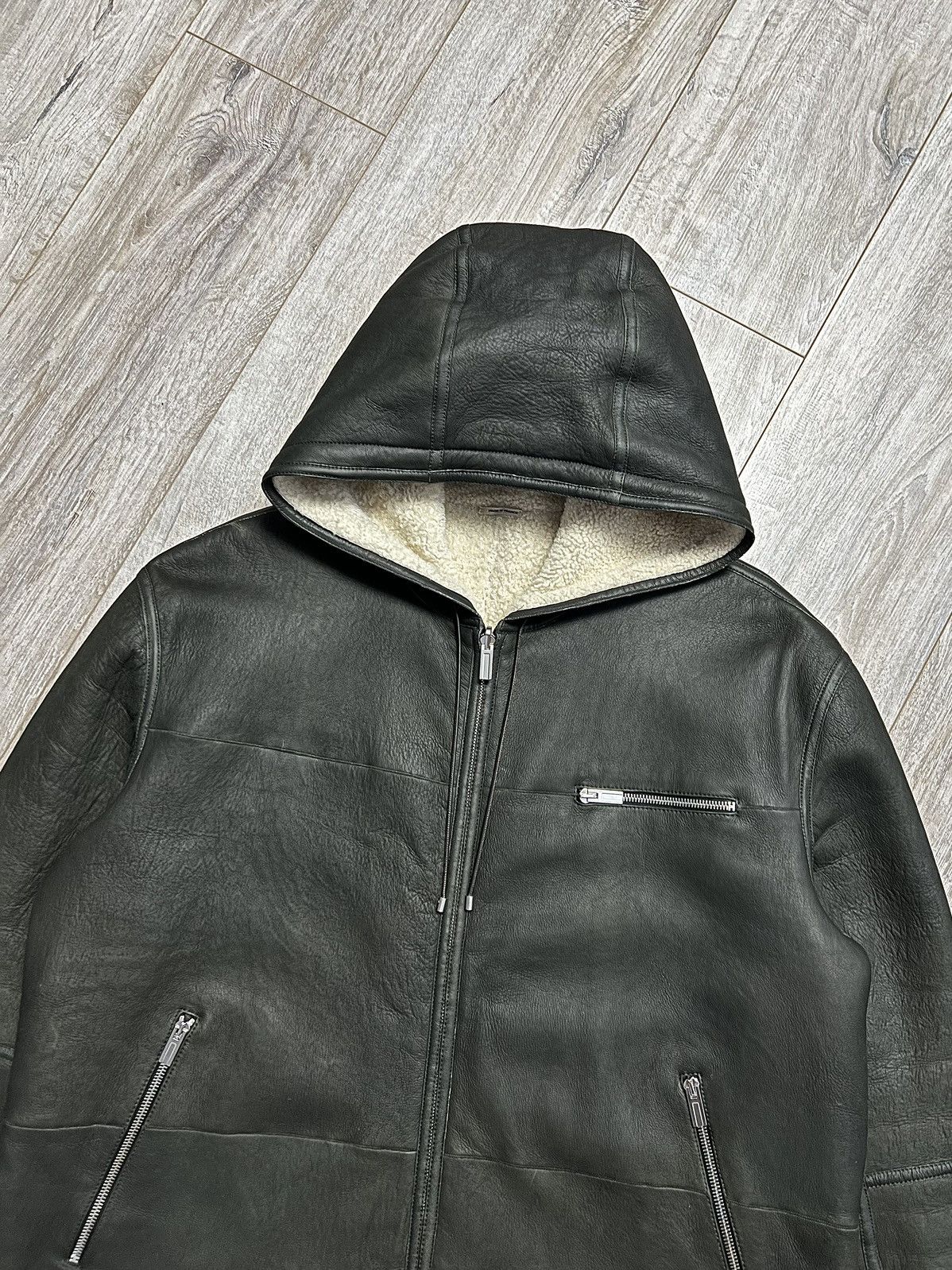 Hermes HERMES Jacket Leather Reversible Lambskin Sheepskin Shearlin Size US XL / EU 56 / 4 - 7 Thumbnail