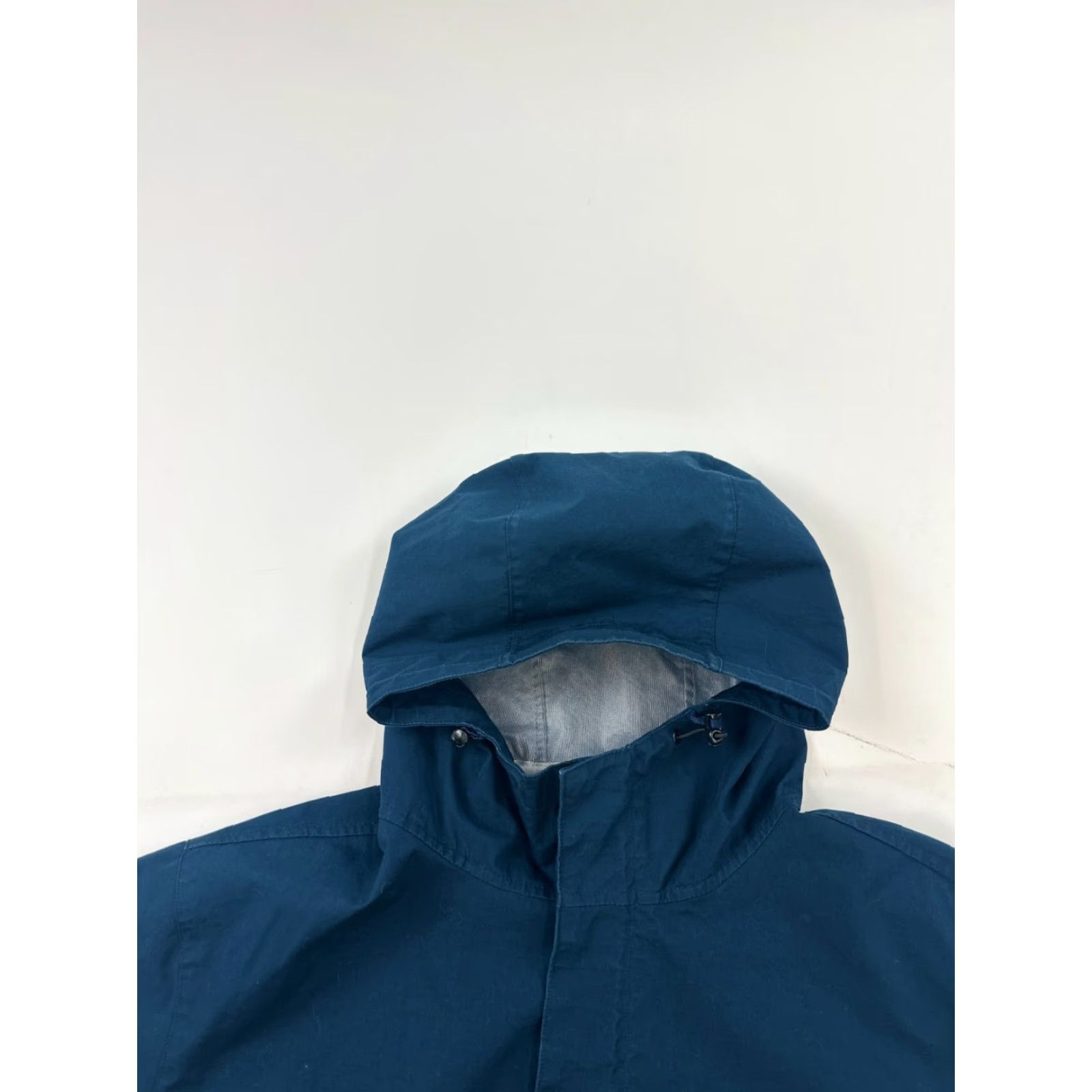 Vintage Line of Trade Jacket Mens XL Midnight Blue Rain Coat Hooded Full Zip Jacket Size US XL / EU 56 / 4 - 4 Thumbnail
