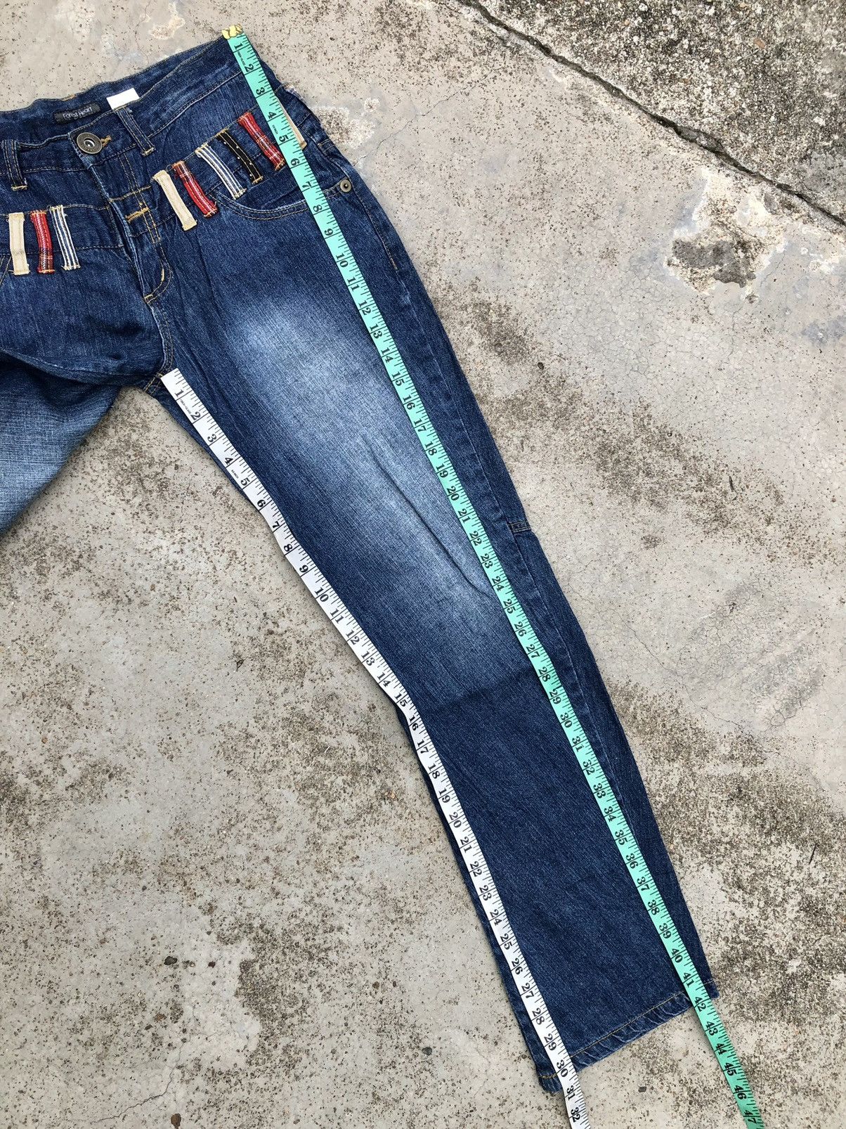 Hypebeast FOREST HEART DOUBLE WAIST CURVE DENIM Size US 30 / EU 46 - 6 Thumbnail