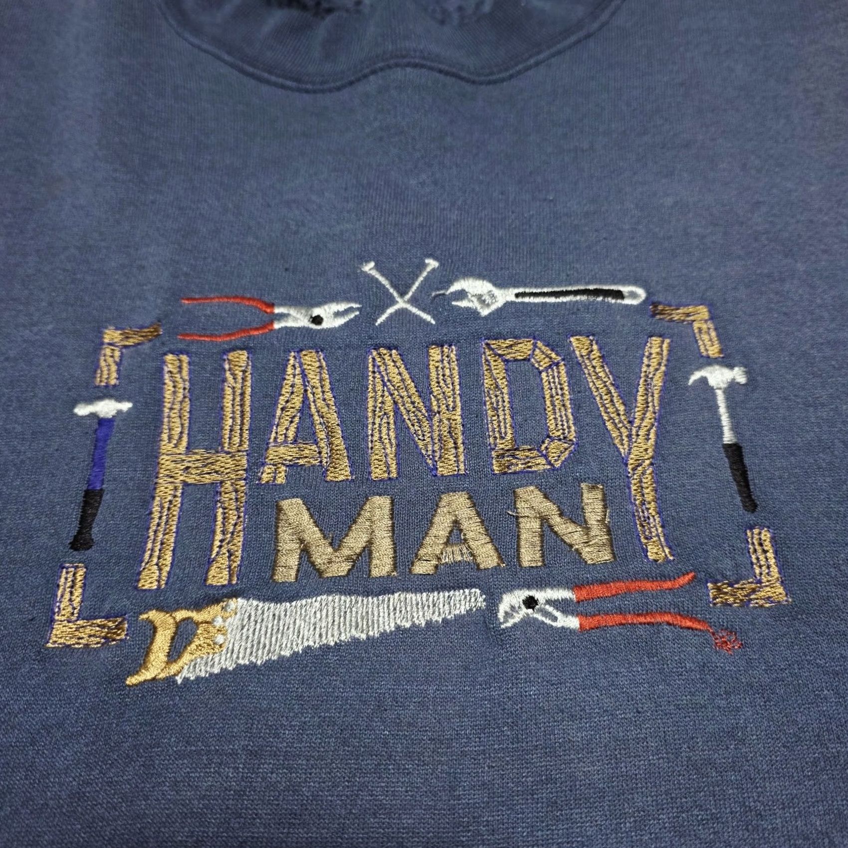 Lee VINTAGE Handyman Embroidered Tools Sweatshirt Men's XL Lee Heavyweight USA Size US XL / EU 56 / 4 - 7 Thumbnail