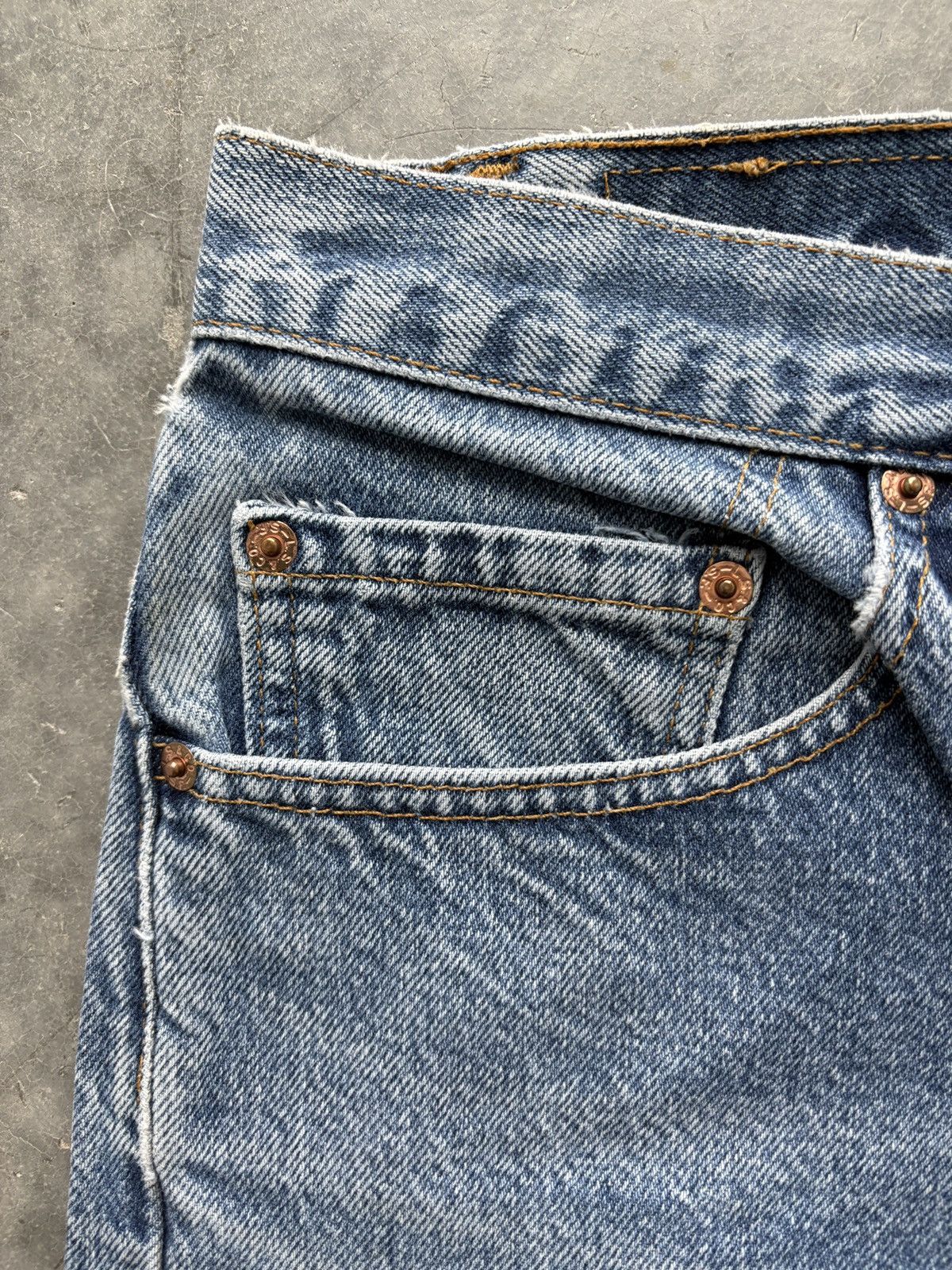 Levi's Vintage 90s Levis 505 Denim Jeans 31x34 Size US 31 - 3 Thumbnail