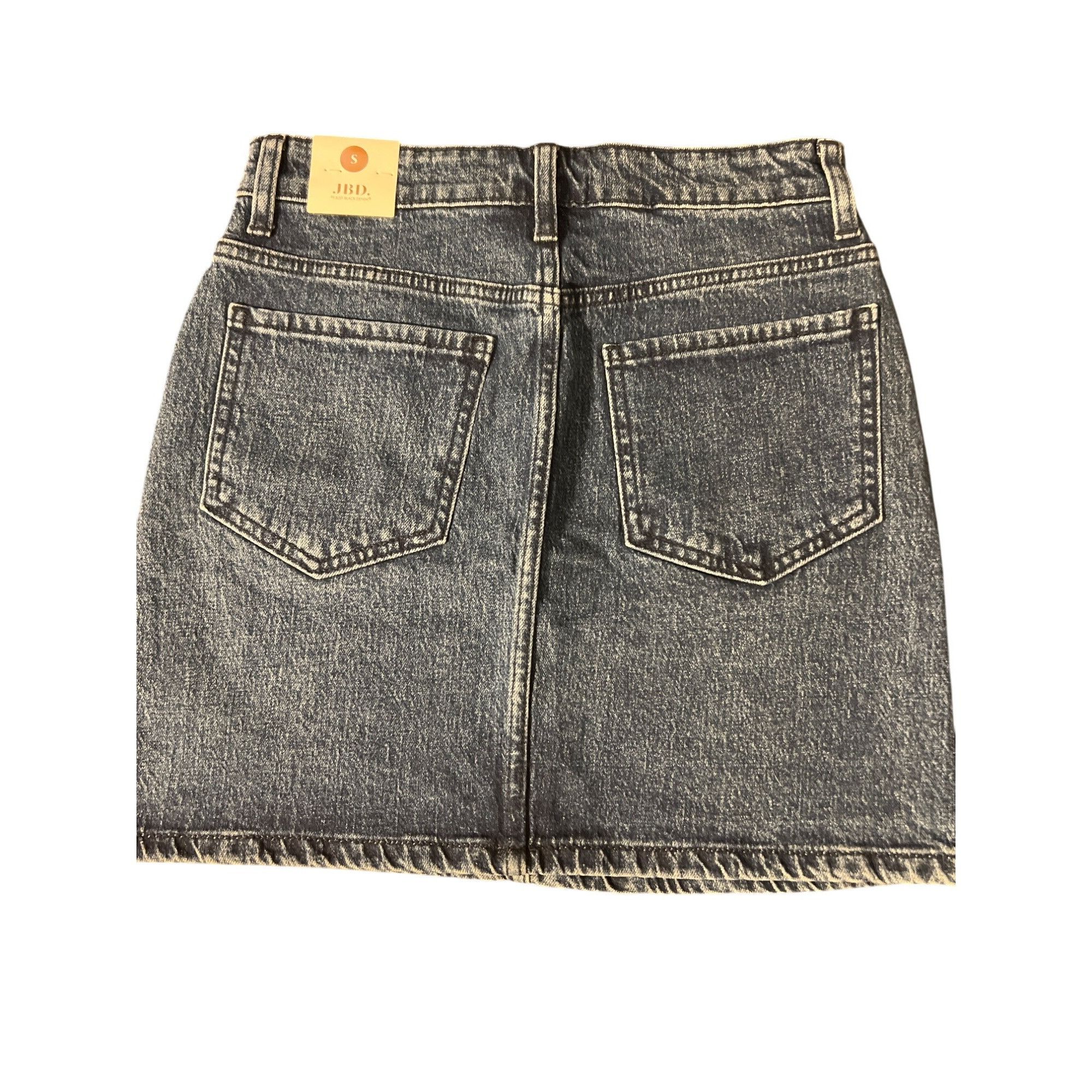 Other JBD Just Black Denim Retro Mini Denim Skirt Blue Jean Zipper Size 28" / US 6 / IT 42 - 3 Thumbnail