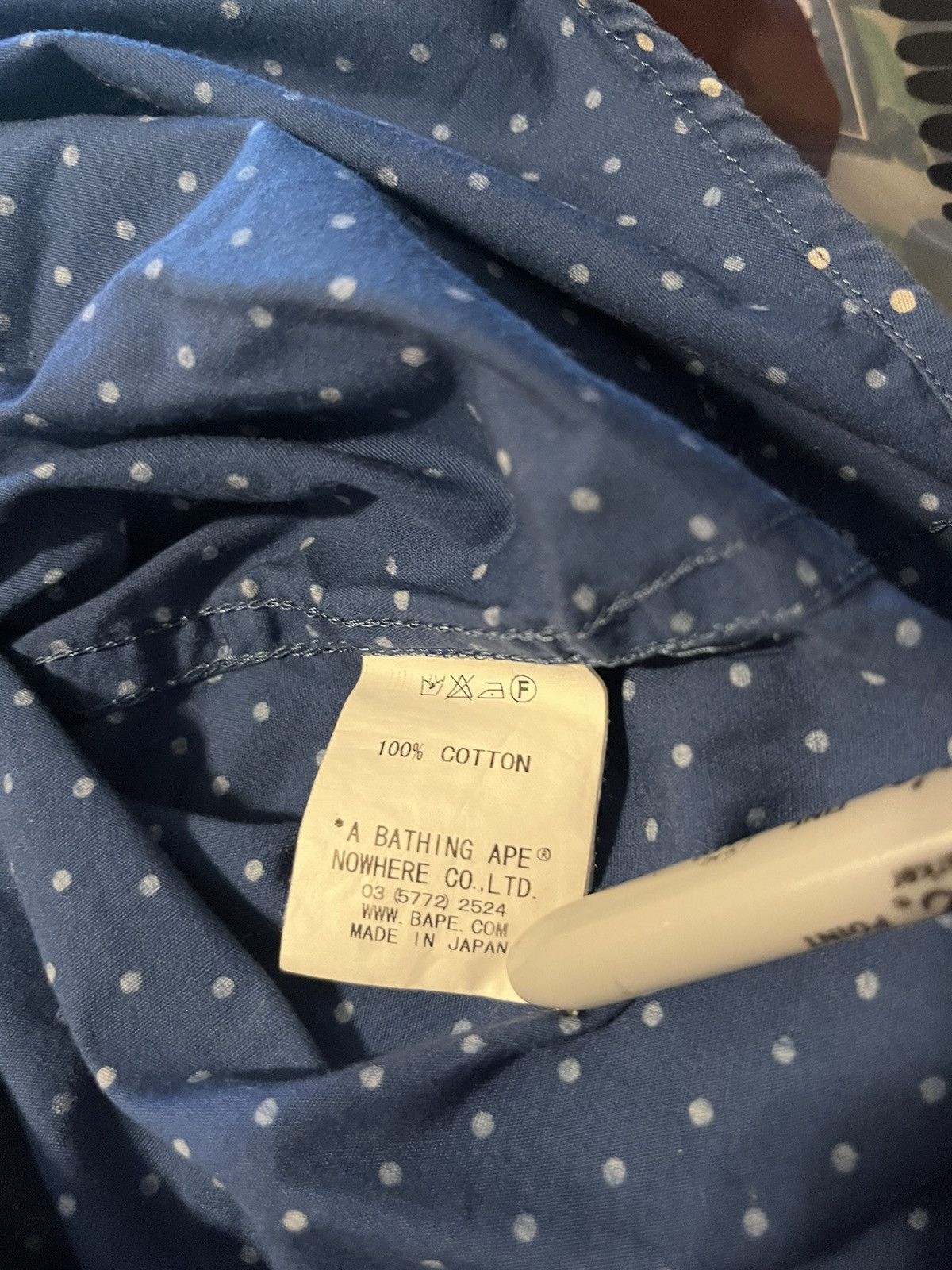 Bape Dot Button Up S/S Shirt Size US M / EU 48-50 / 2 - 5 Thumbnail
