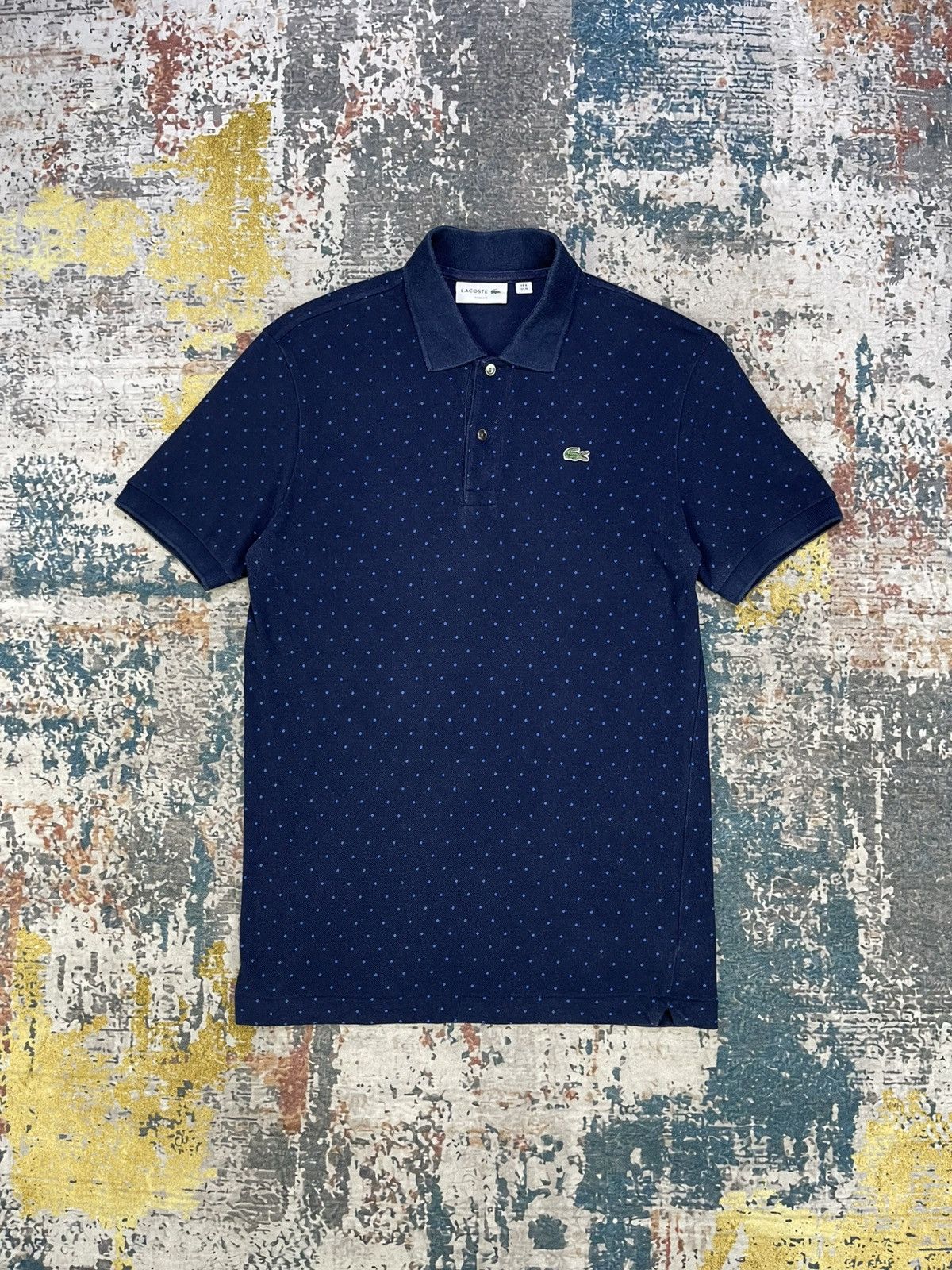 Lacoste Lacoste Polka Dot Slim Fit Polos Size US M / EU 48-50 / 2 - 2 Thumbnail