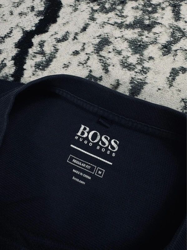 Hugo Boss Hugo Boss Navy Blue Crewneck Sweatshirt with Logo M Size US M / EU 48-50 / 2 - 3 Thumbnail