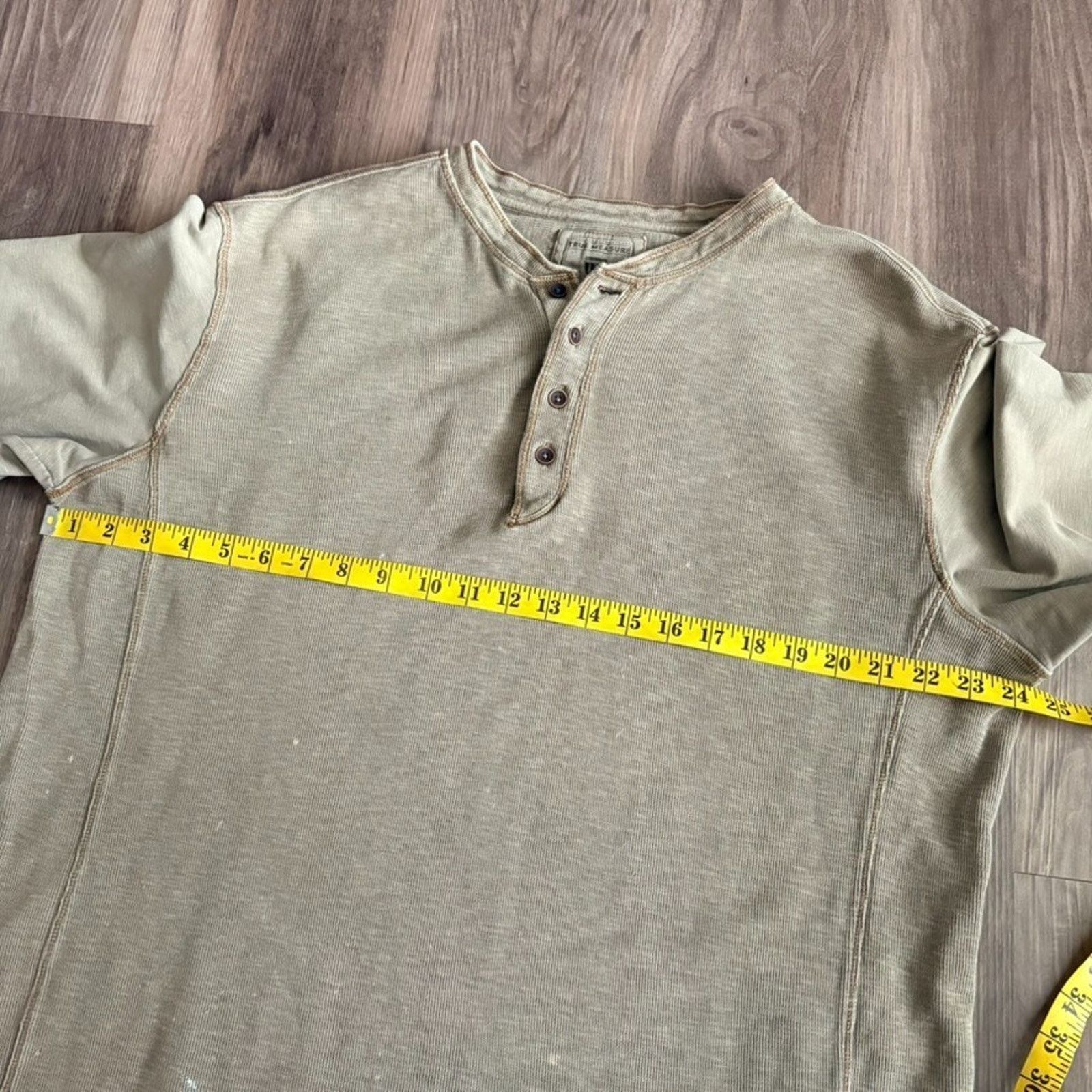 Vintage Vintage Thermal Henley T-Shirt Men's Size XL Long Sleeve Size US XL / EU 56 / 4 - 5 Thumbnail