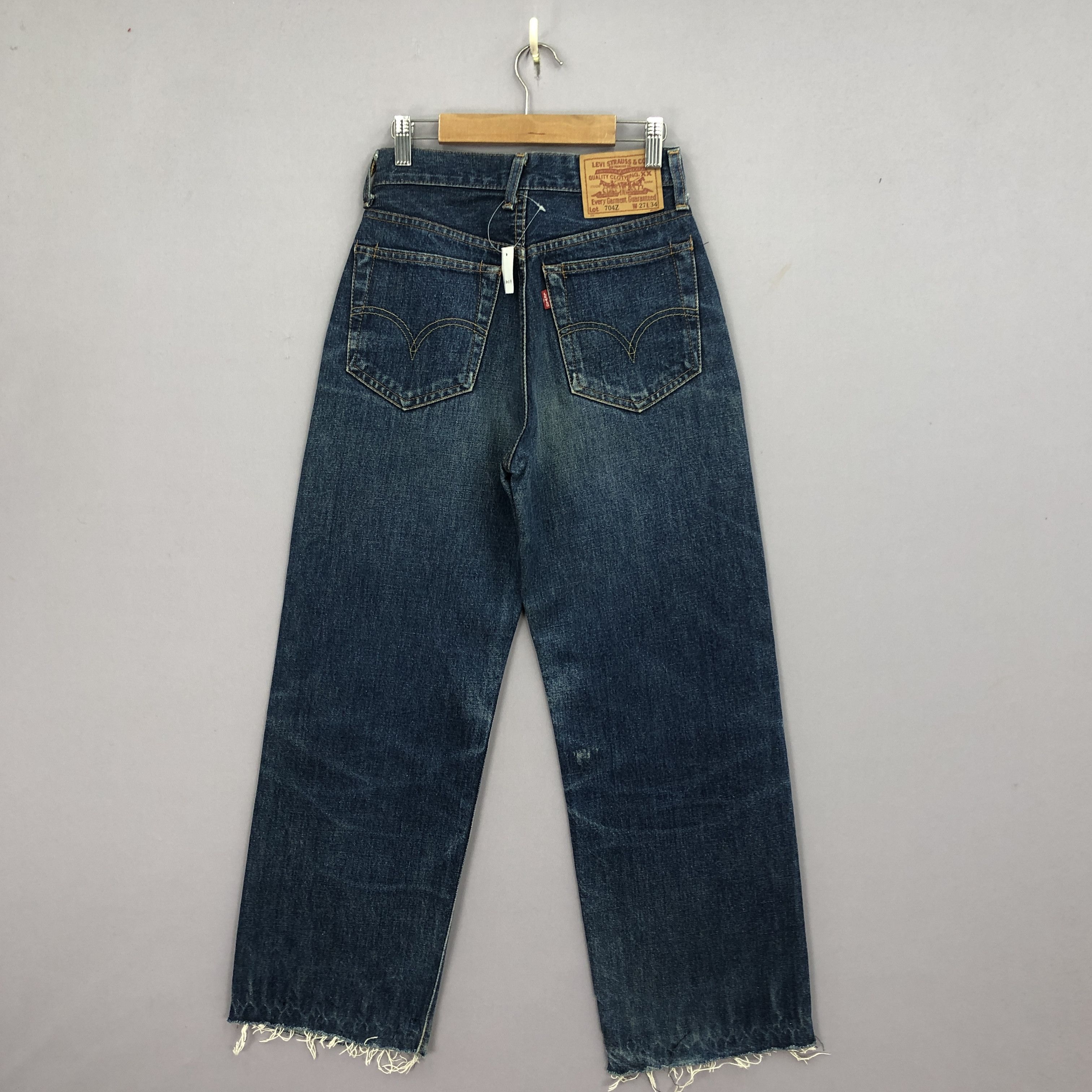 Levi's Vintage 90s Levis 704z Selvedge Jeans Levi's Stonewash Denim Size 24" / US 00 / IT 34 - 2 Thumbnail