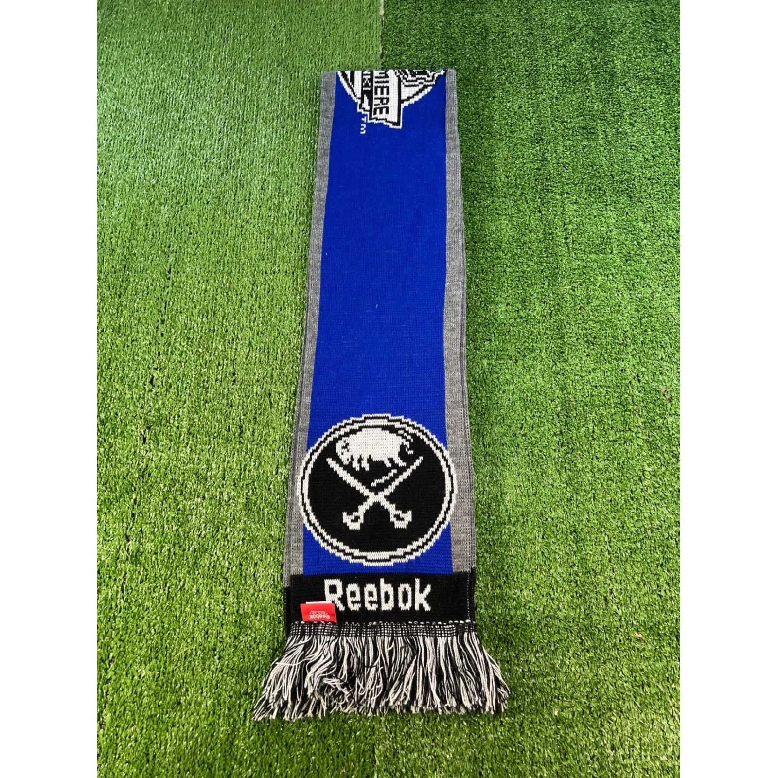 Reebok Reebok Buffalo Sabres/Ducks NHL Hockey Scarf scarve Knit Size 34 - 1 Thumbnail