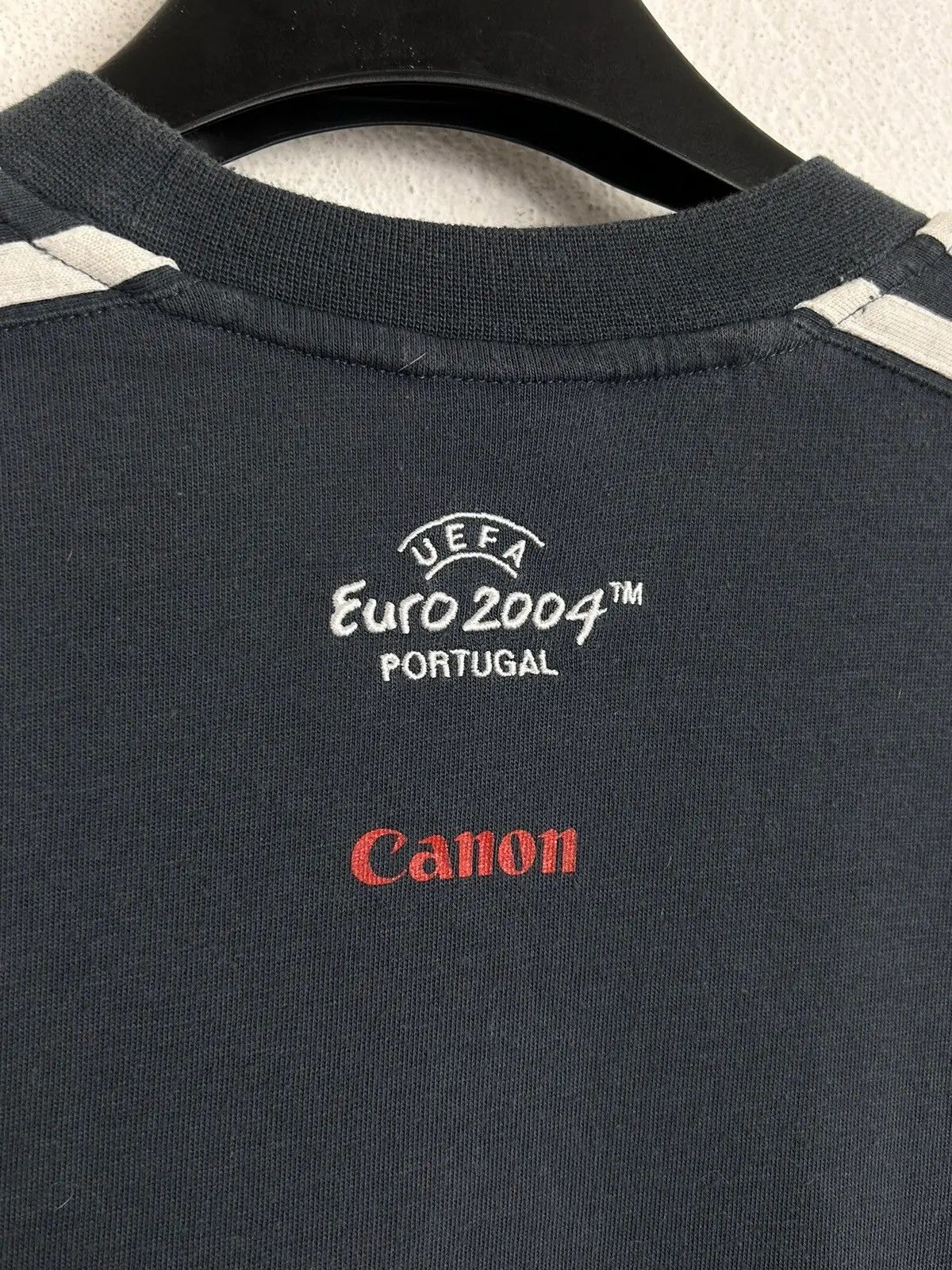Adidas 00s Vintage Uefa 2004 Portugal Canon Adidas T-Shirt In Grey Size US XS / EU 42 / 0 - 8 Thumbnail