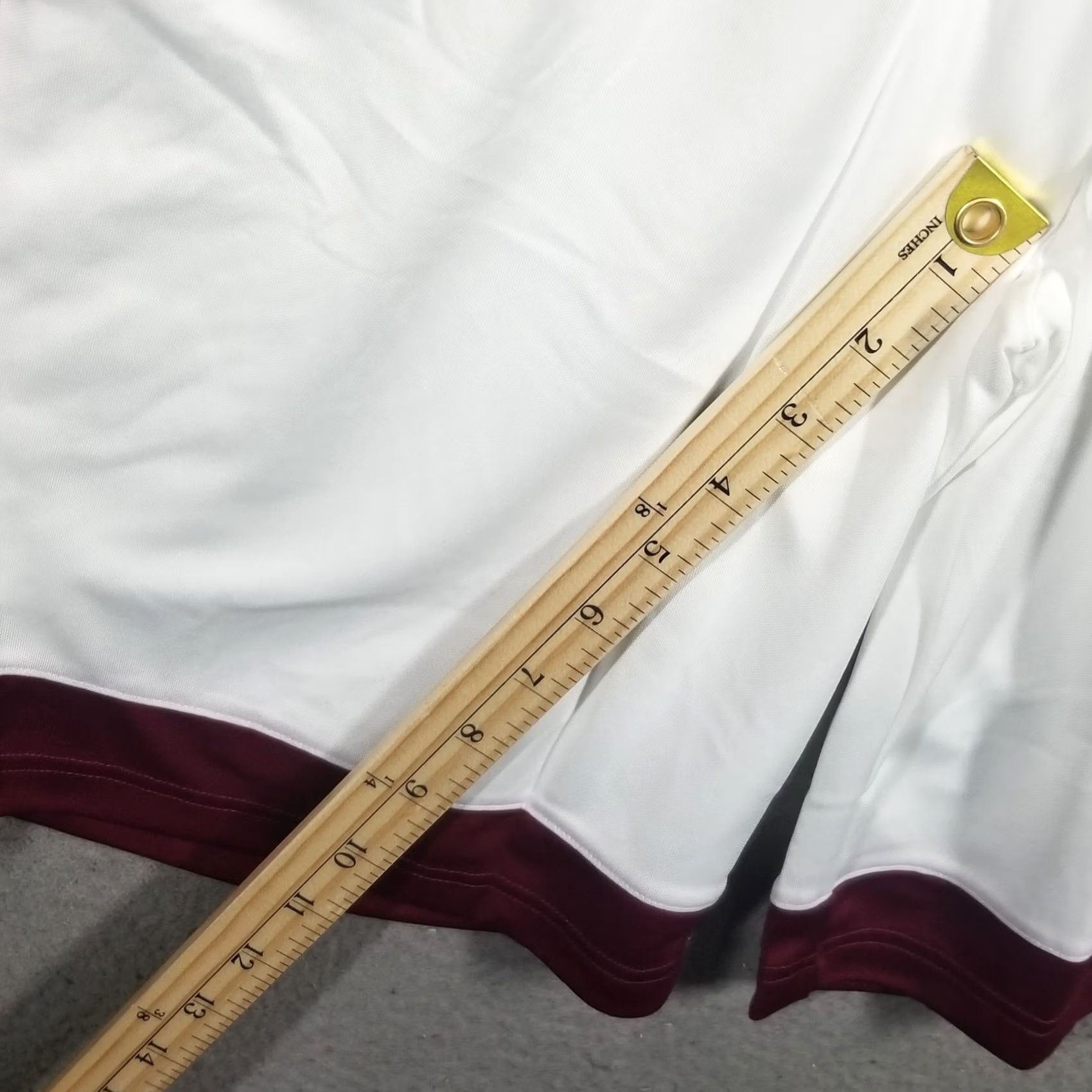 Nike Nike Basketball Shorts Men's Medium White Maroon Drawstrings Size US 31 - 6 Thumbnail