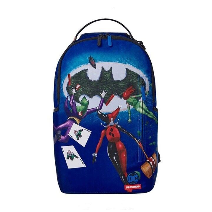 image of Dc Comics x Sprayground Batman Limited Collaboration Island Backpack in Blue, Men's